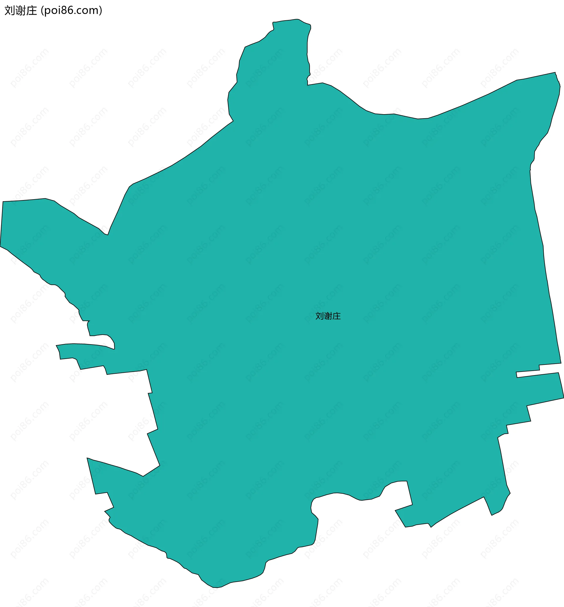 刘谢庄边界地图
