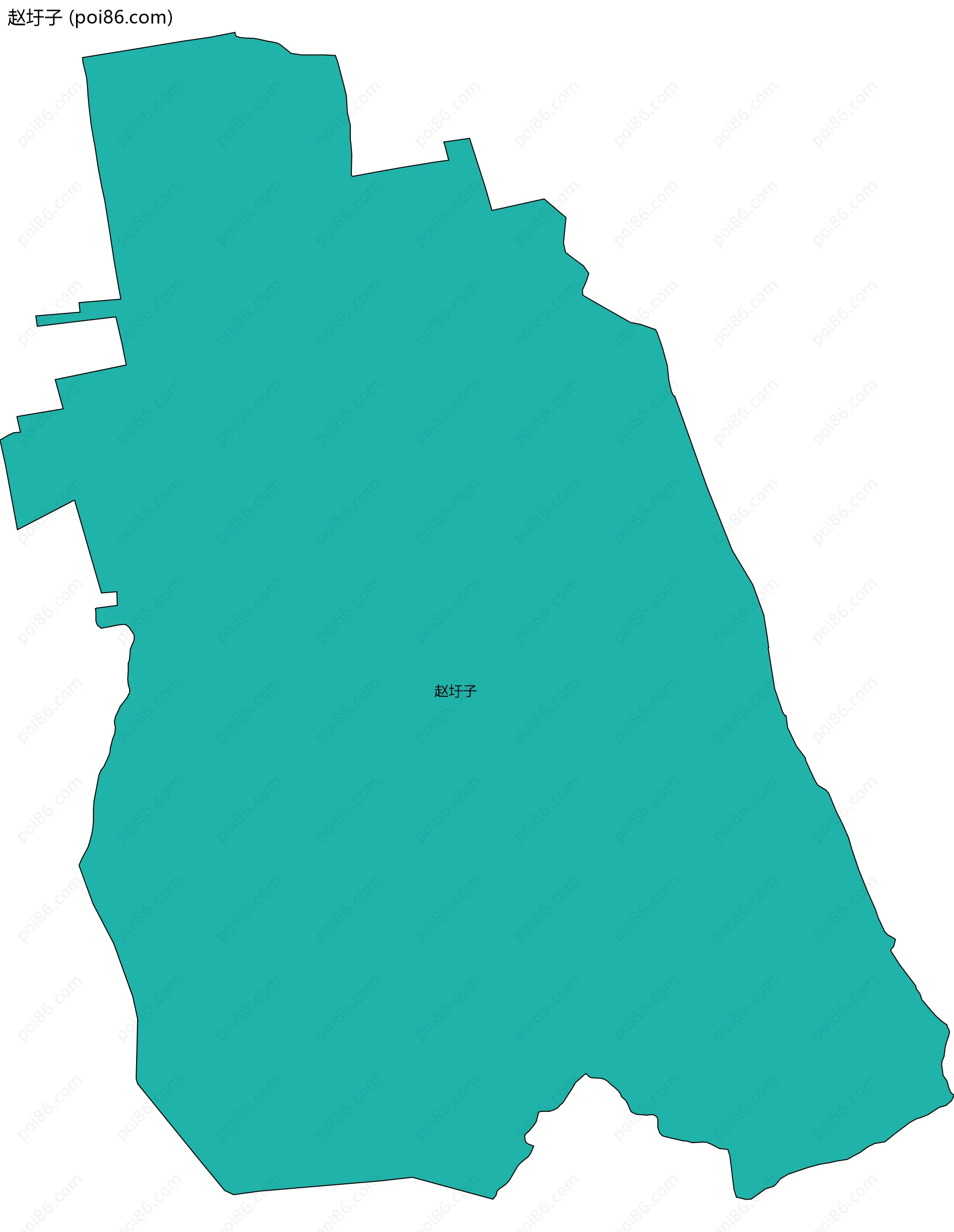 赵圩子边界地图