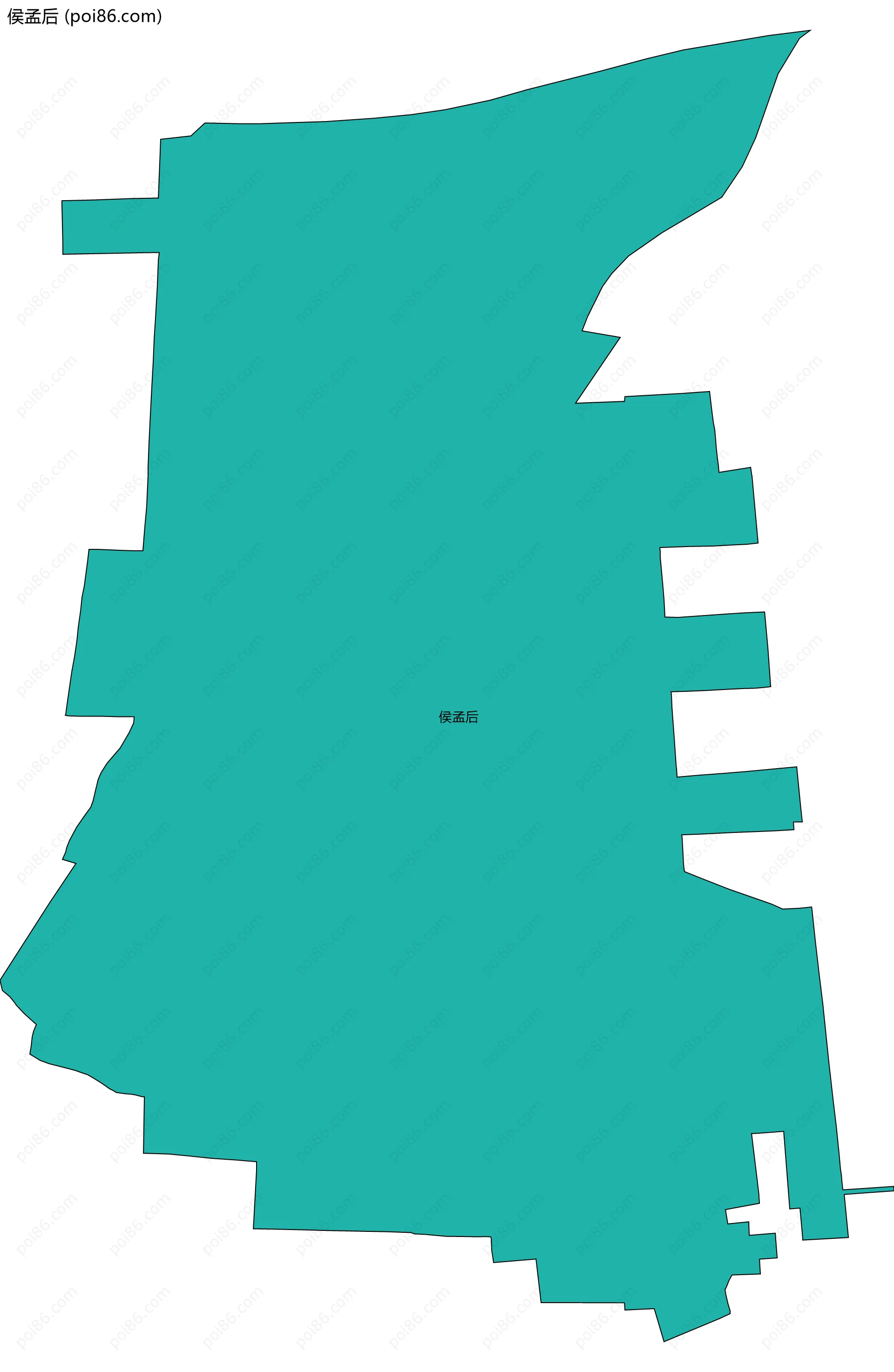 侯孟后边界地图