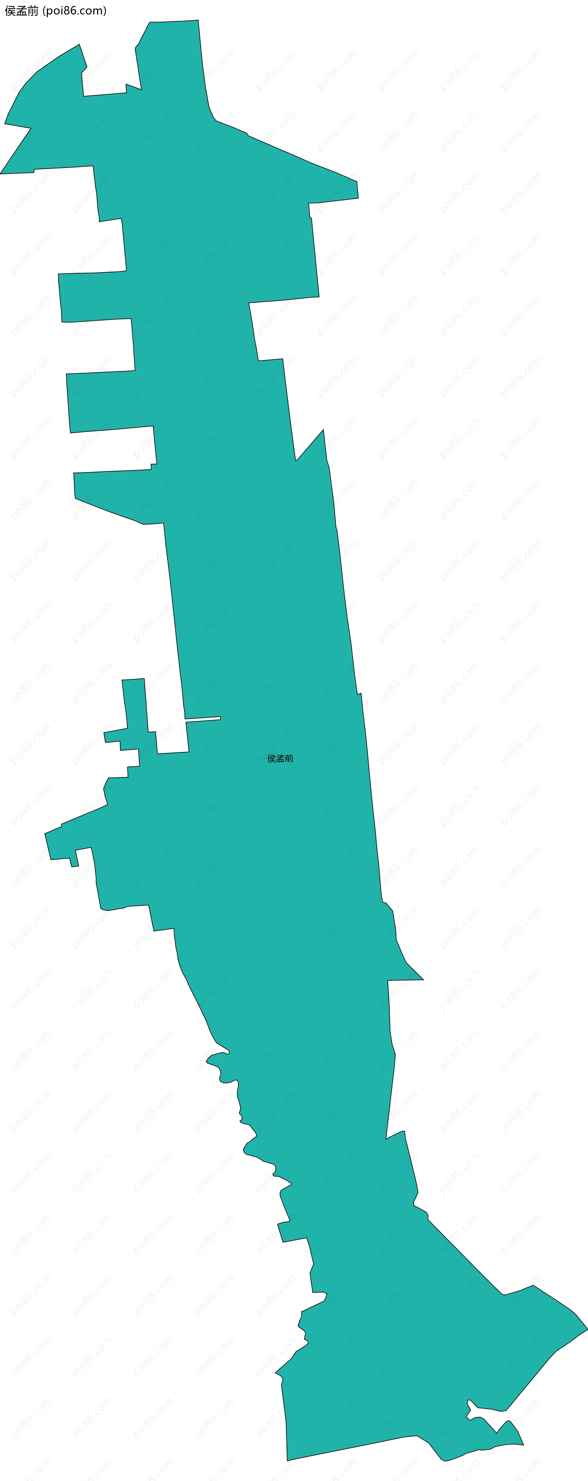 侯孟前边界地图