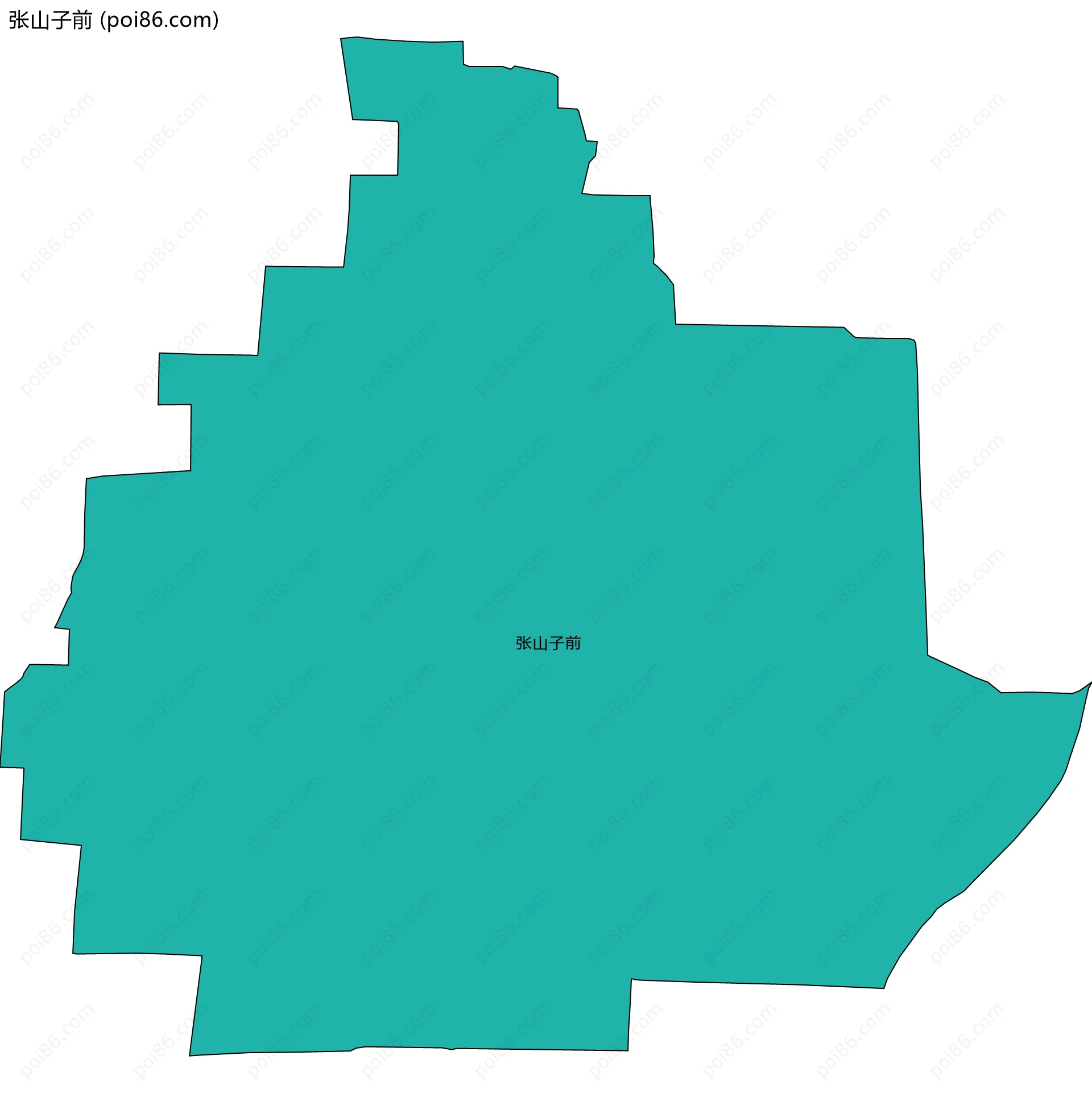 张山子前边界地图