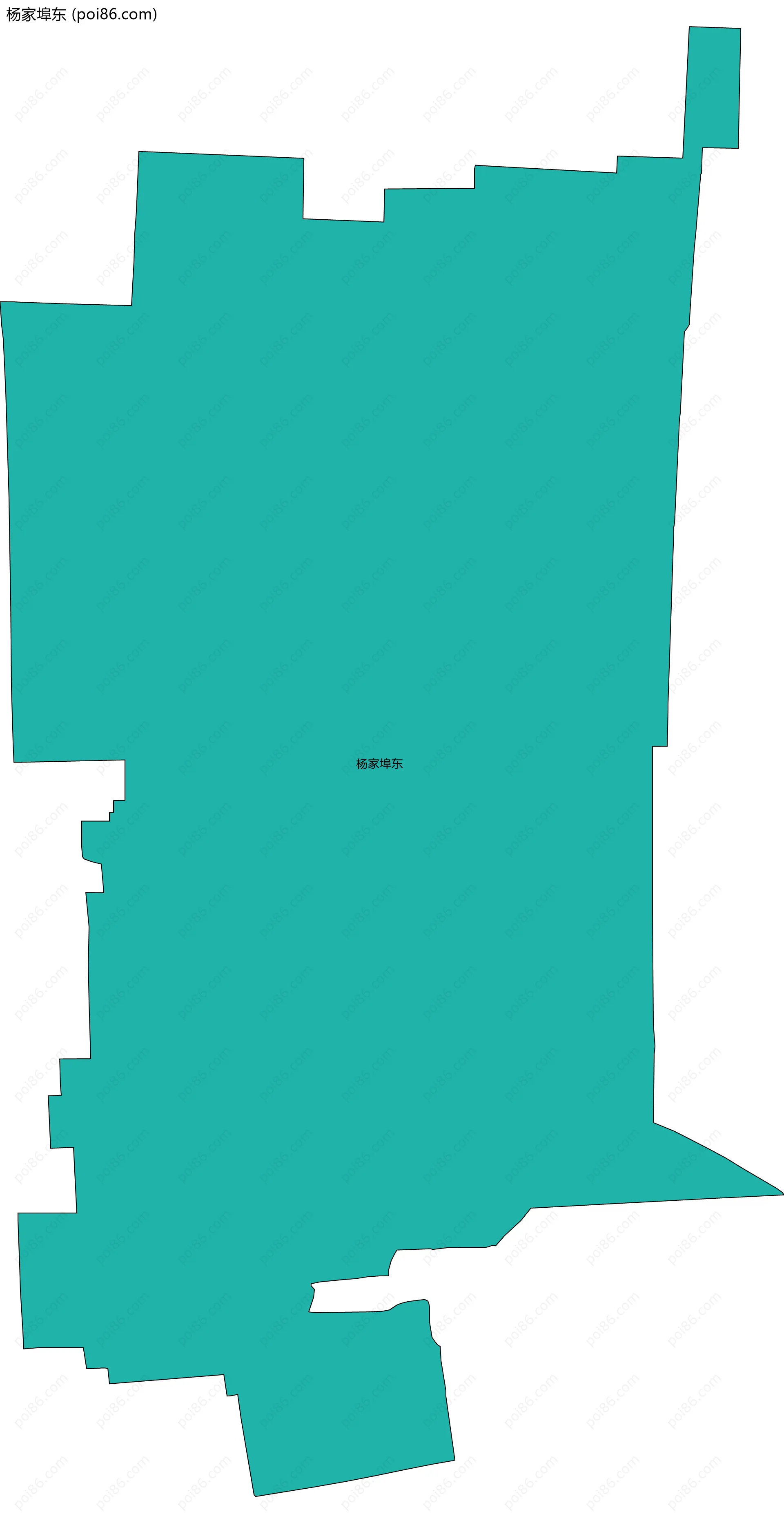 杨家埠东边界地图