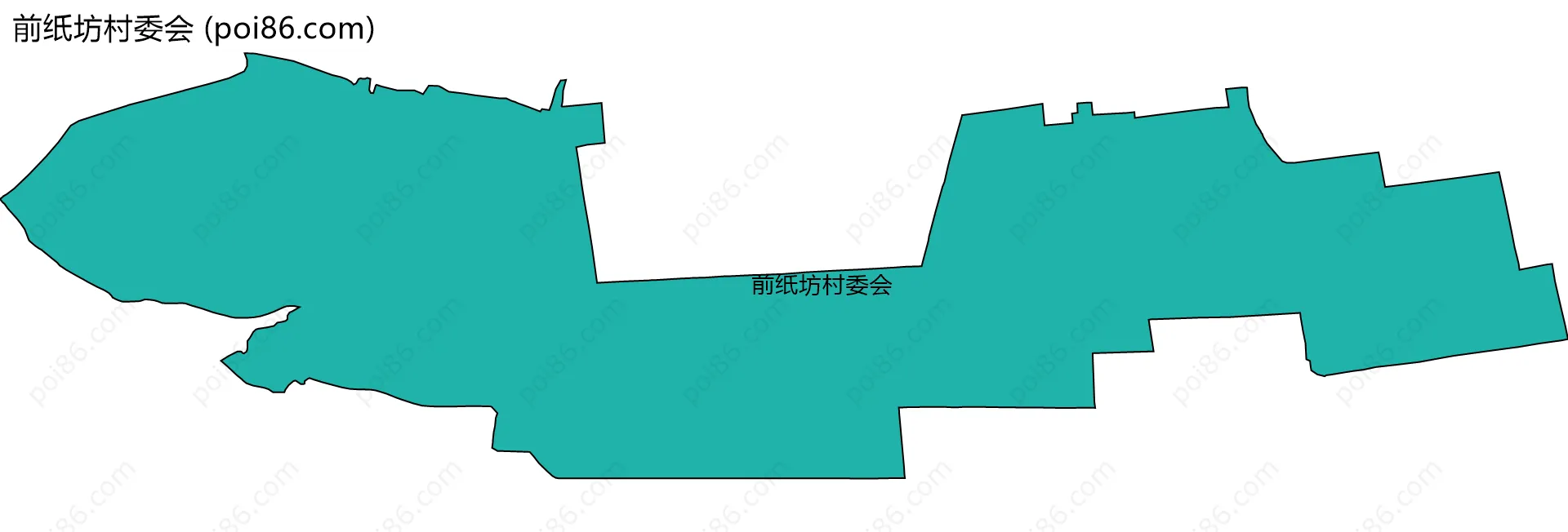 前纸坊村委会边界地图