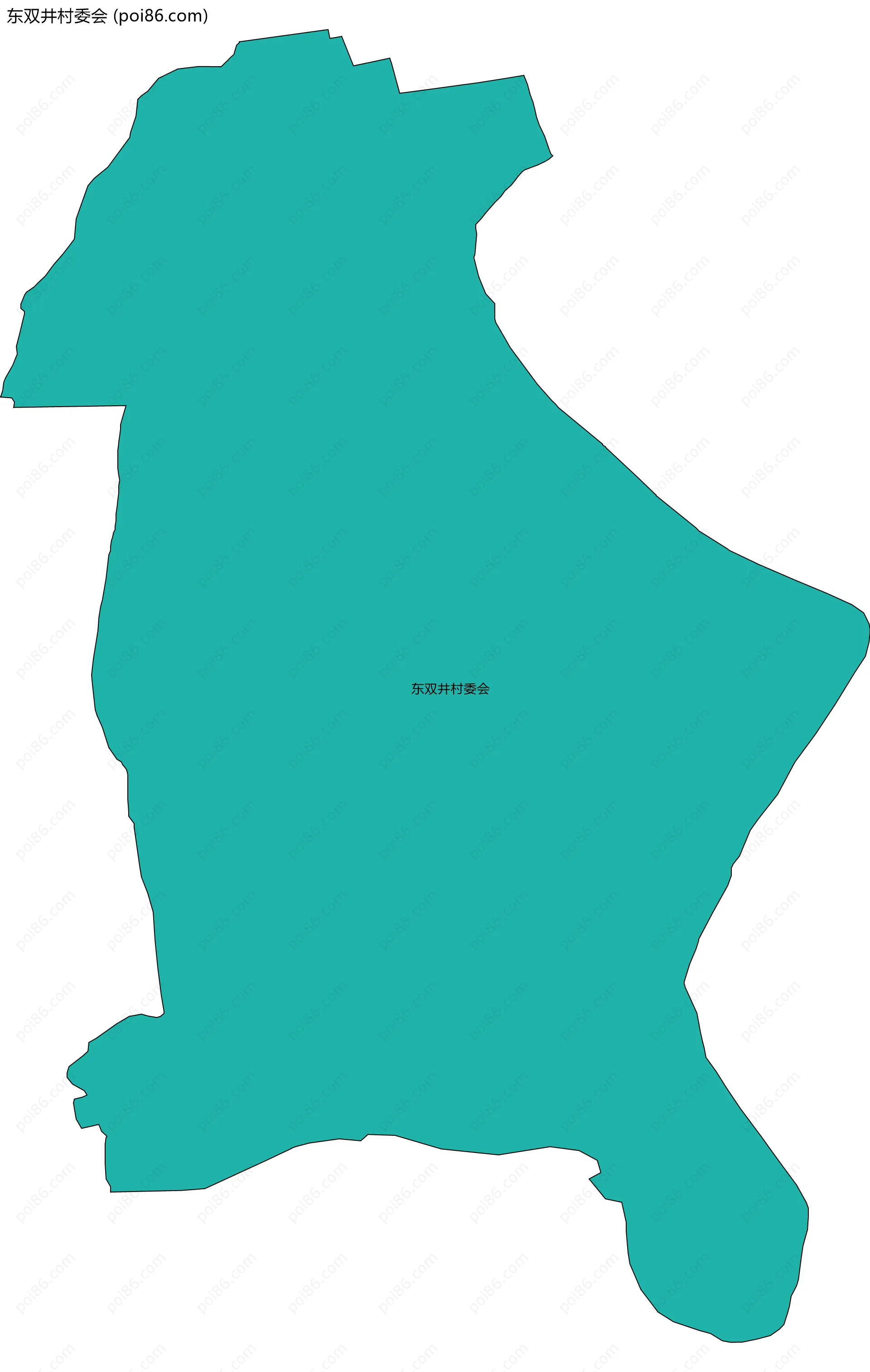 东双井村委会边界地图