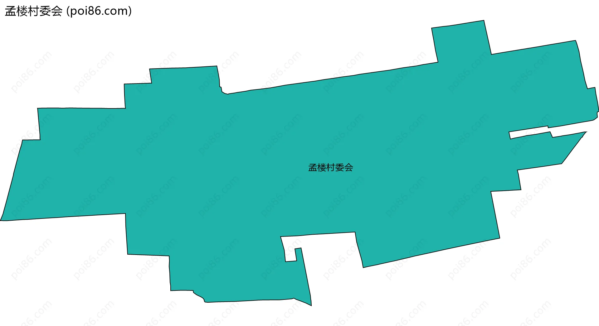 孟楼村委会边界地图