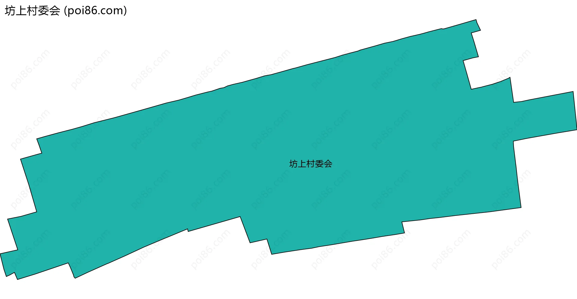 坊上村委会边界地图