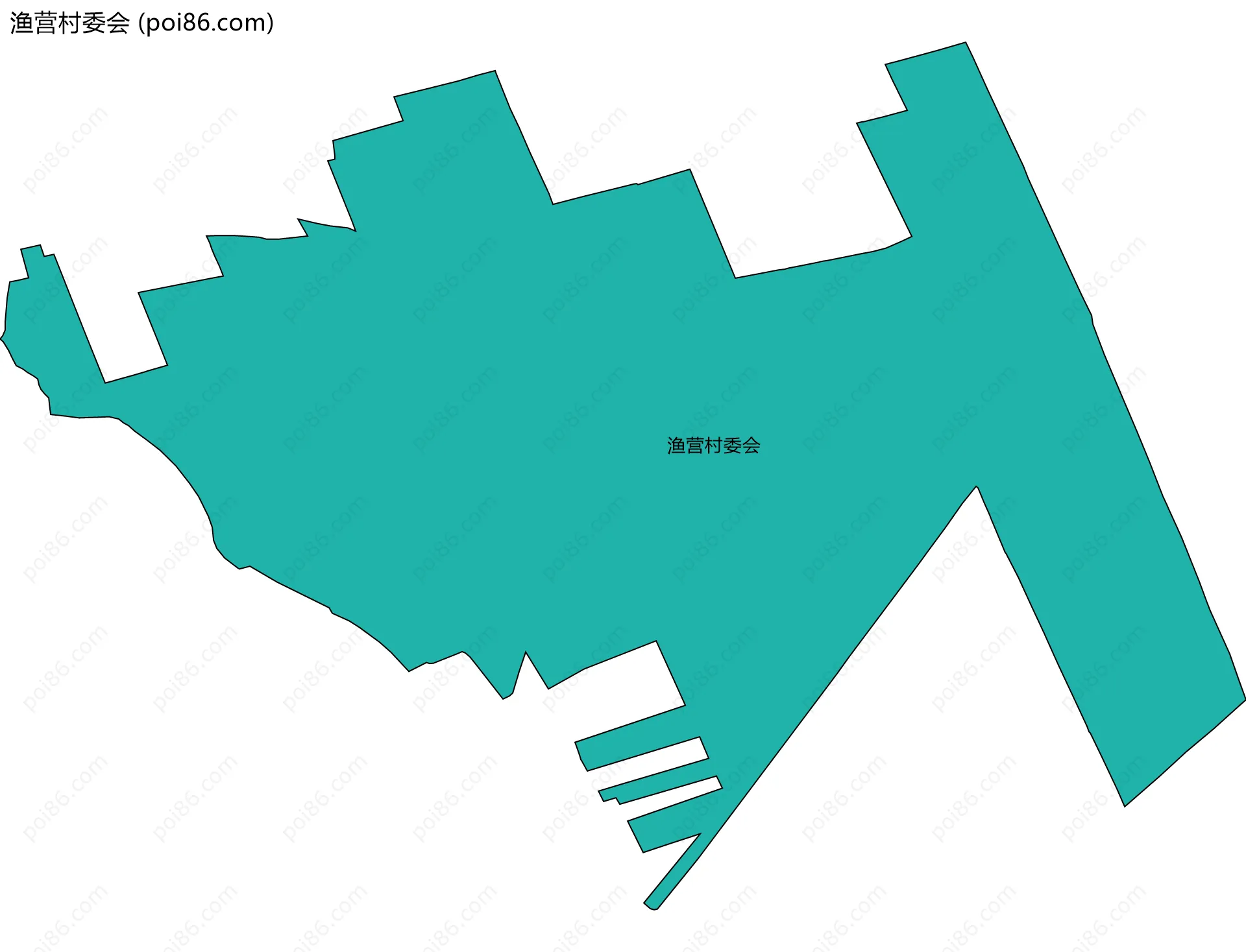 渔营村委会边界地图