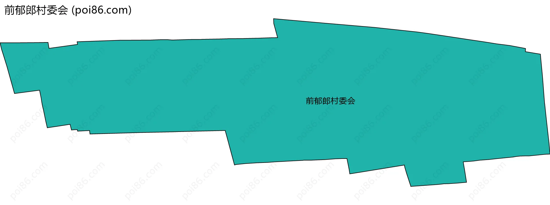 前郁郎村委会边界地图