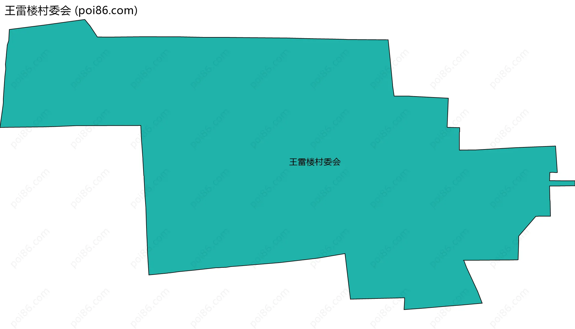 王雷楼村委会边界地图