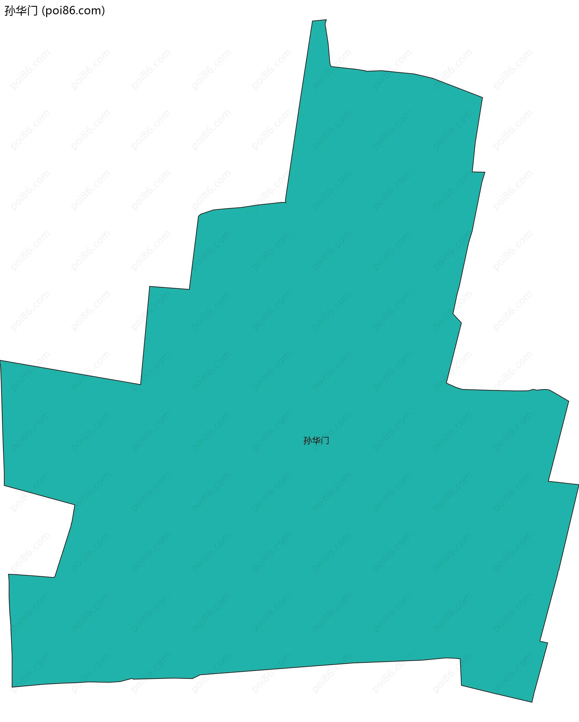 孙华门边界地图