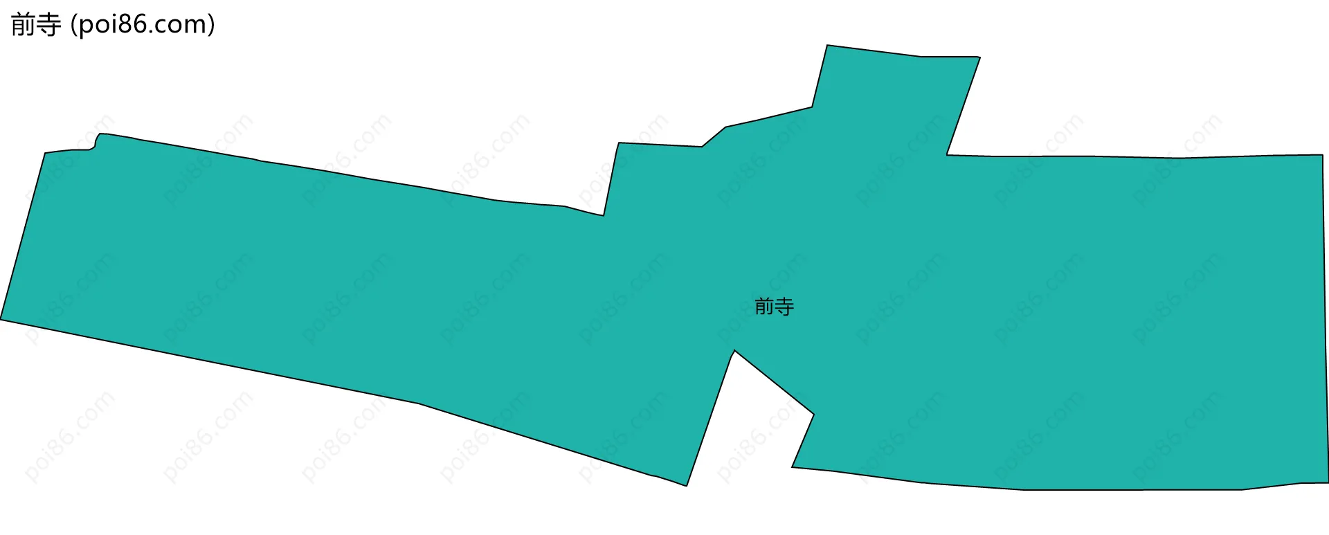 前寺边界地图