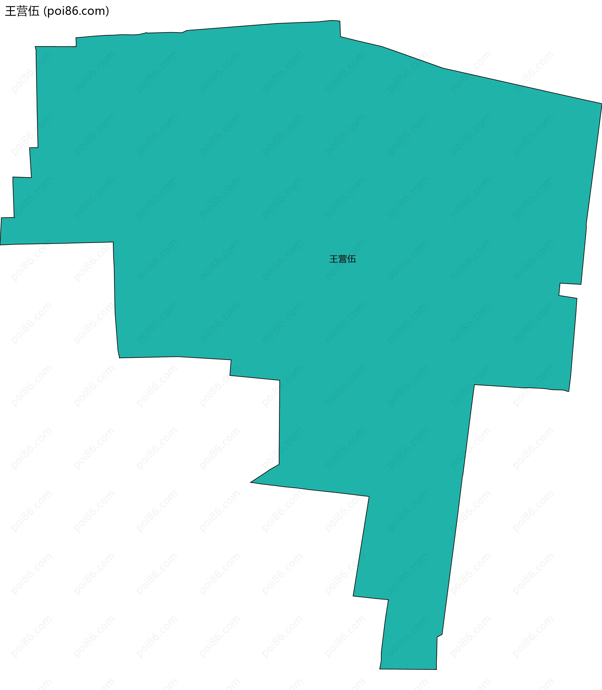 王营伍边界地图