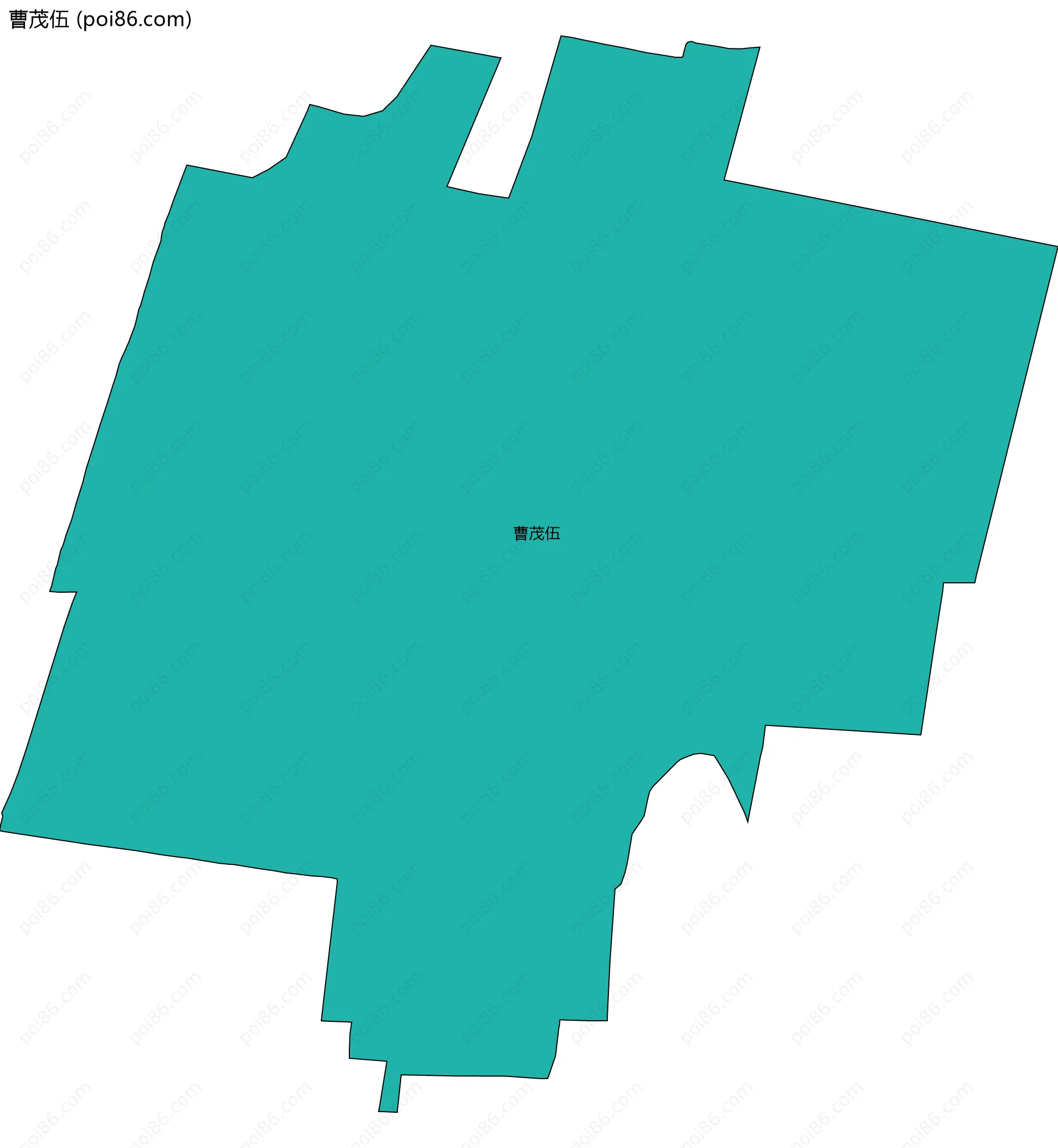 曹茂伍边界地图