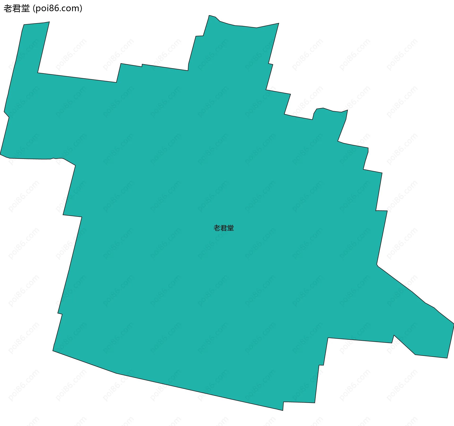 老君堂边界地图