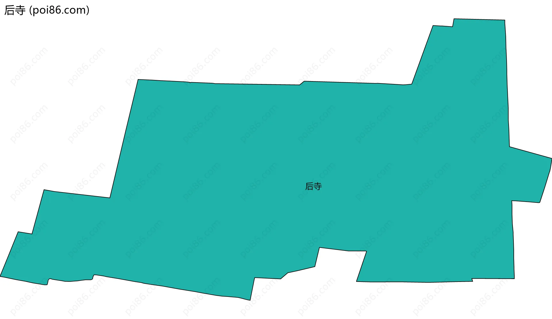 后寺边界地图