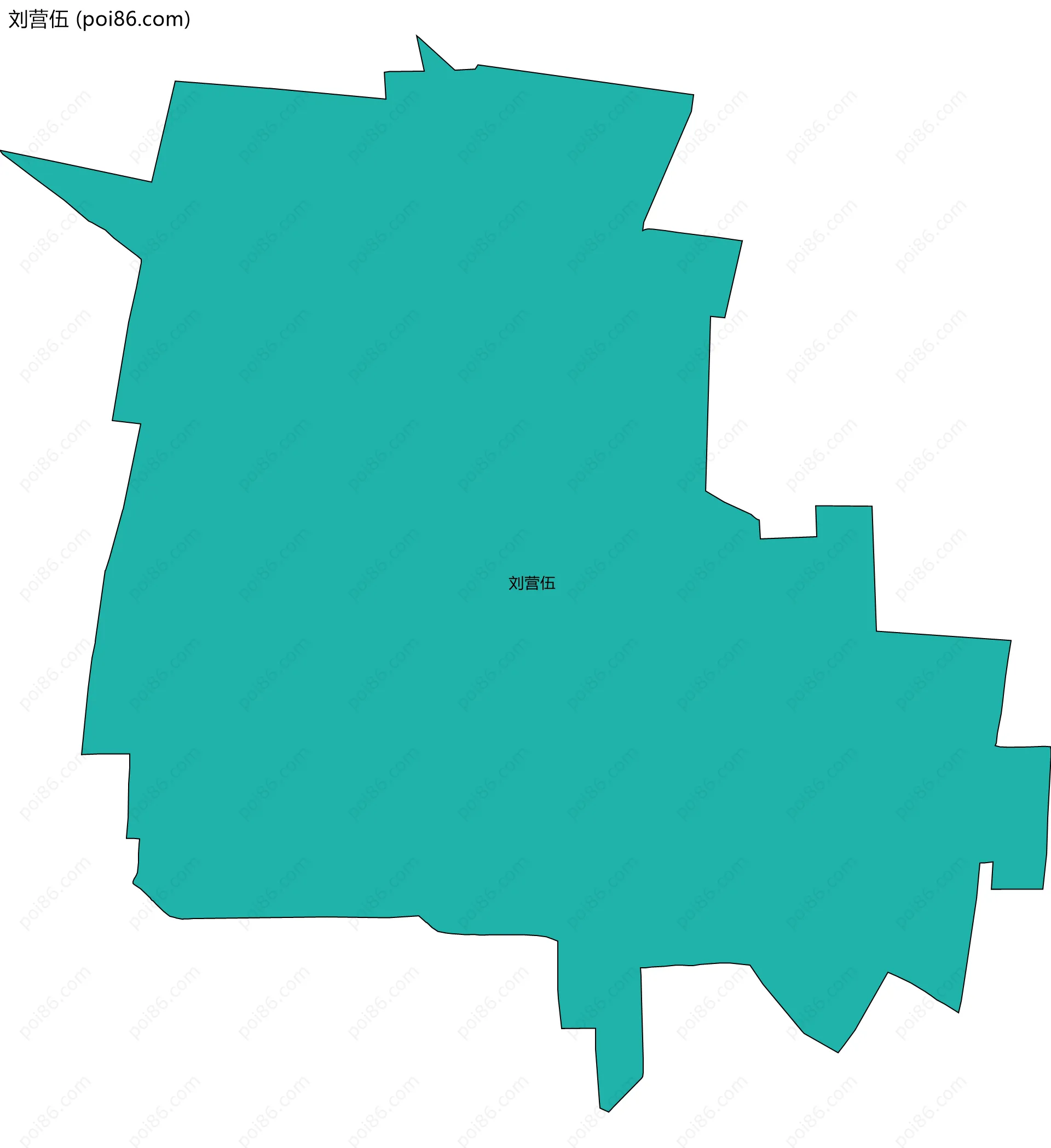 刘营伍边界地图