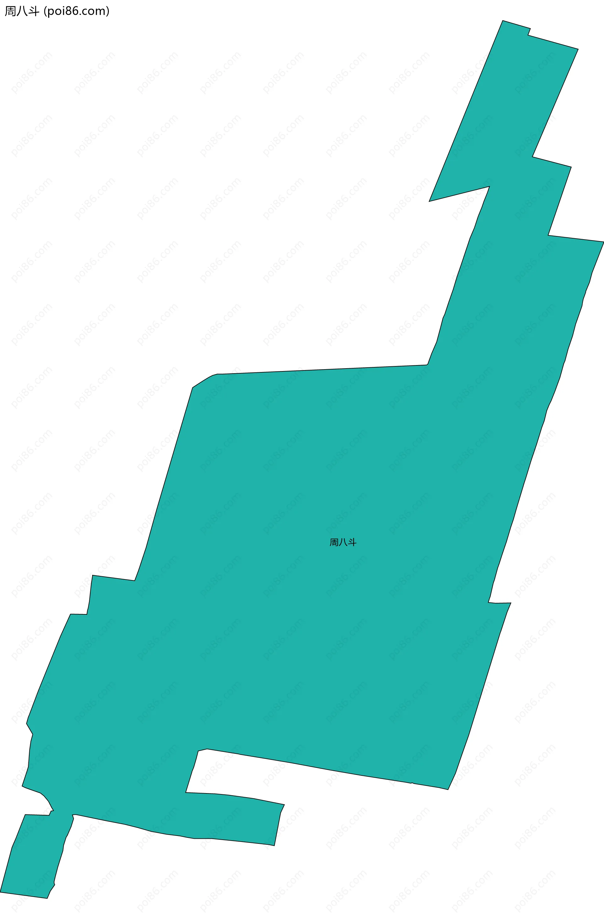 周八斗边界地图