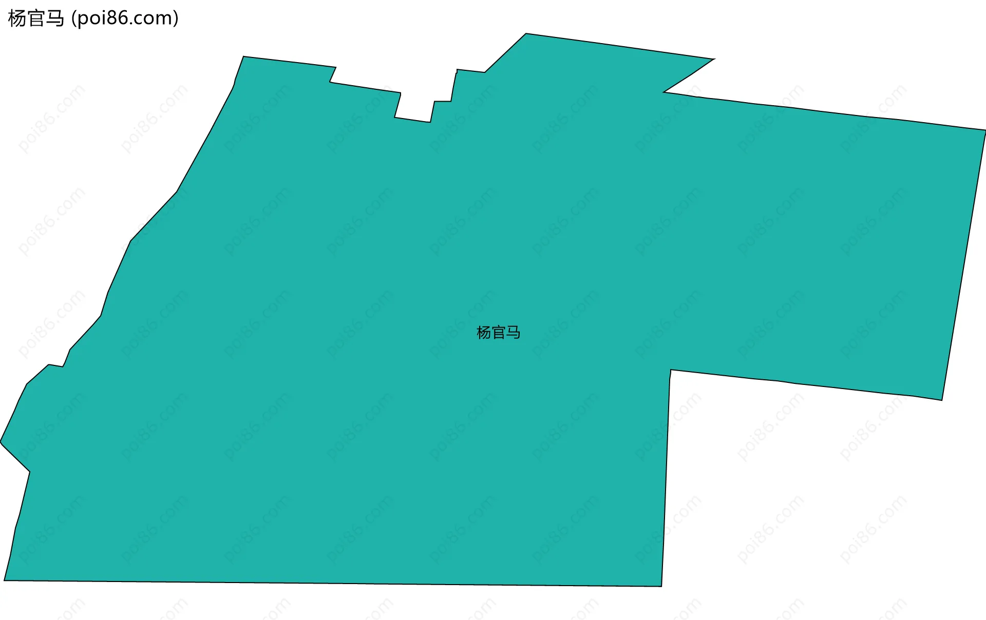 杨官马边界地图