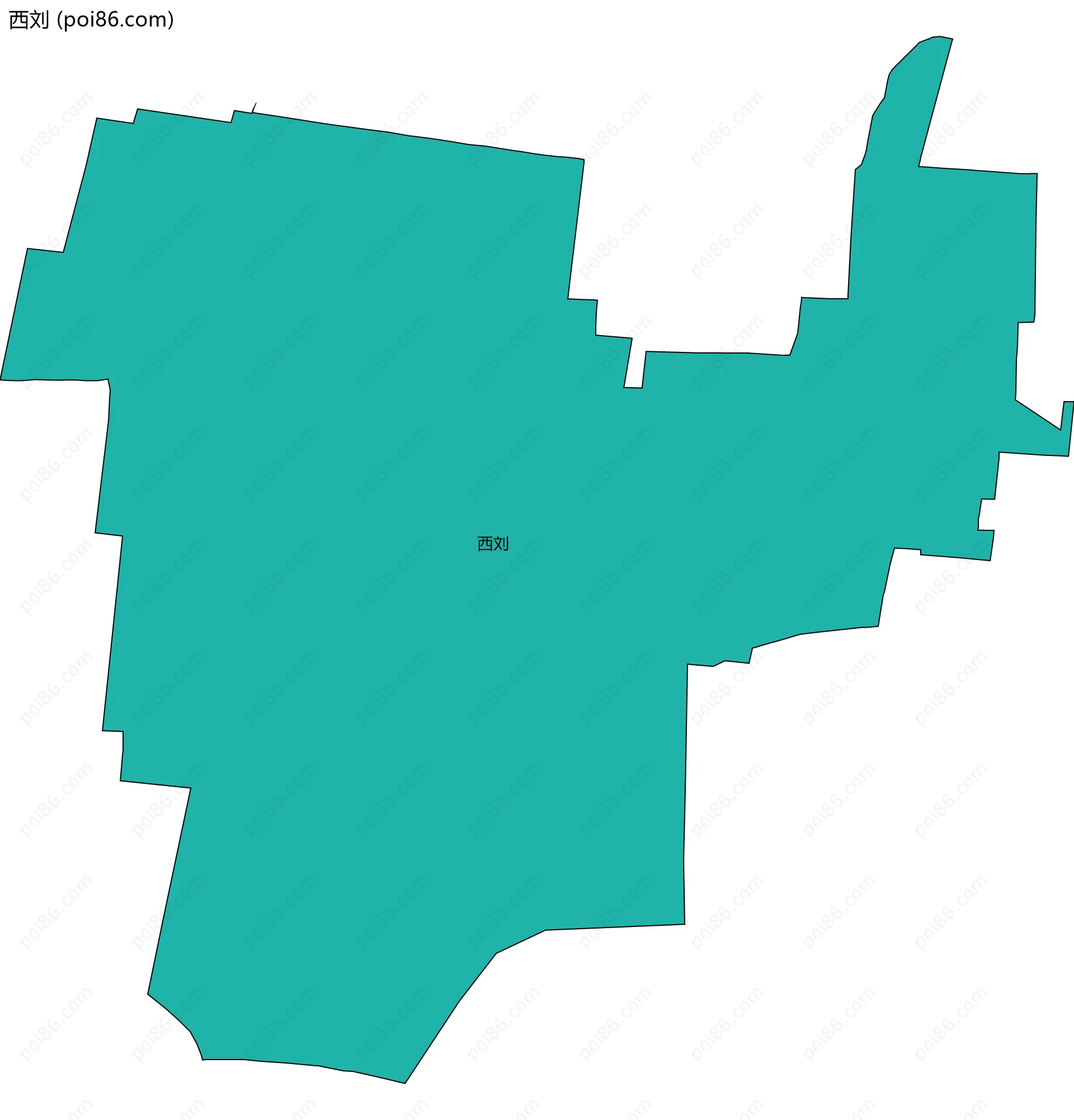 西刘边界地图