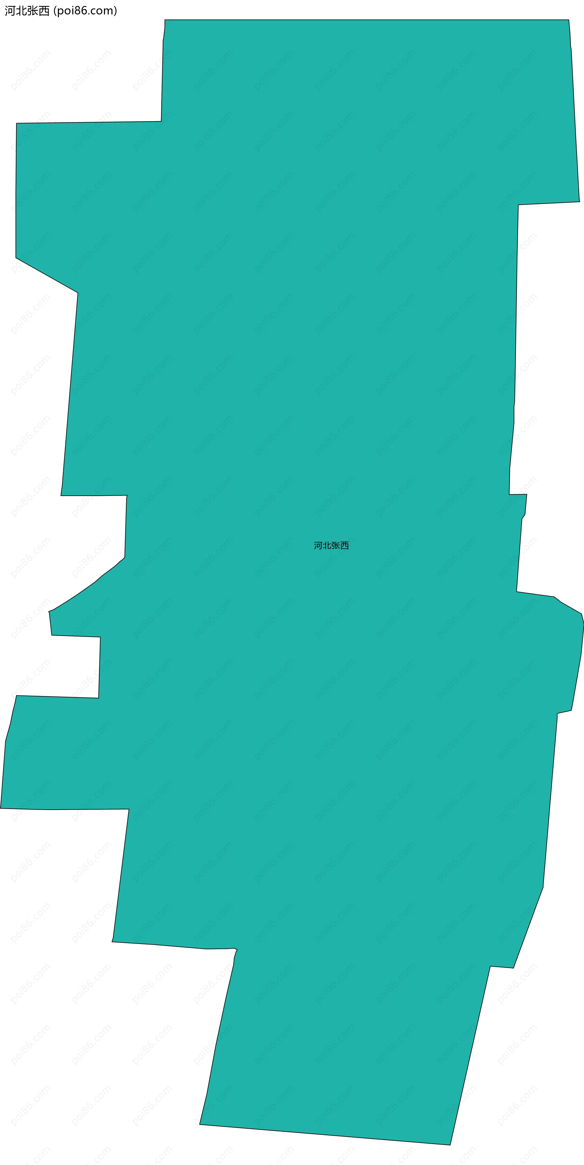 河北张西边界地图