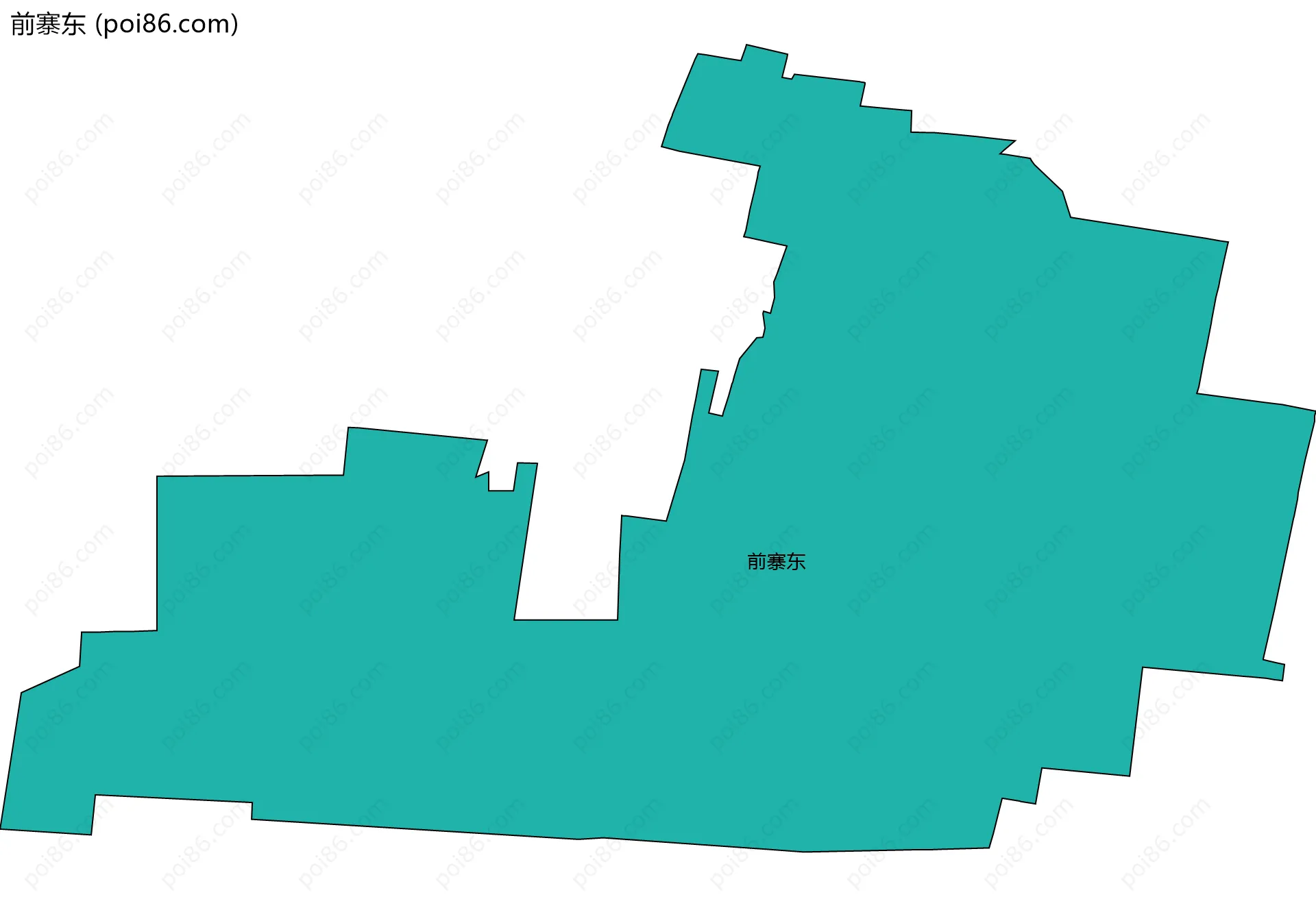 前寨东边界地图
