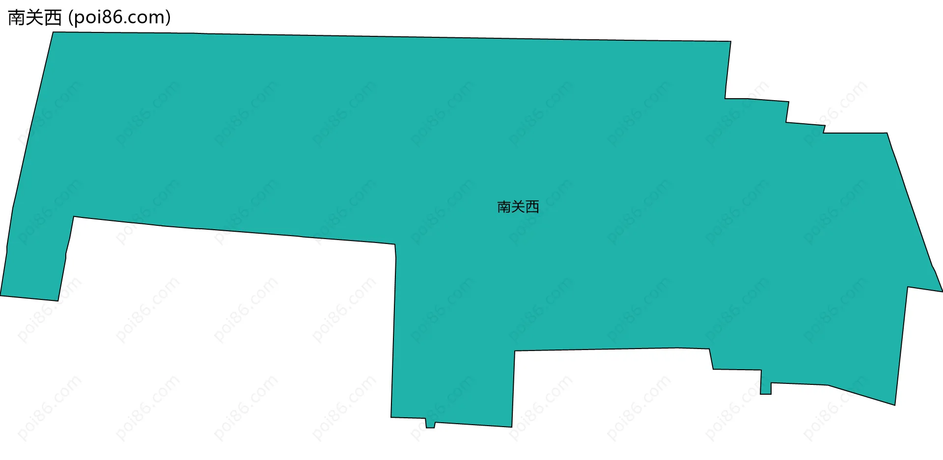 南关西边界地图
