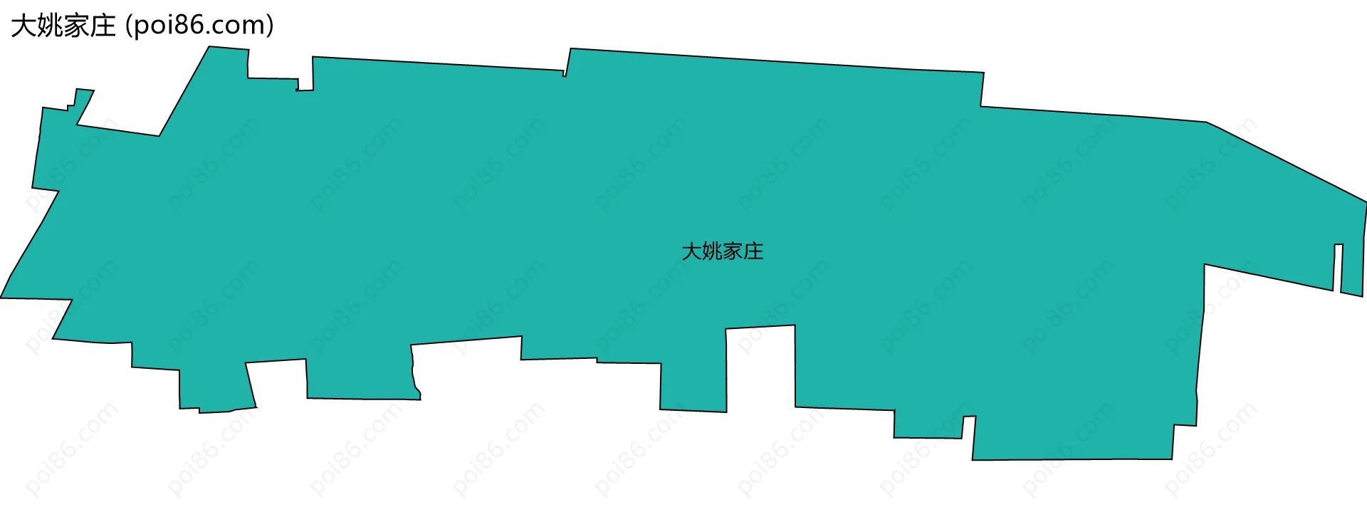 大姚家庄边界地图