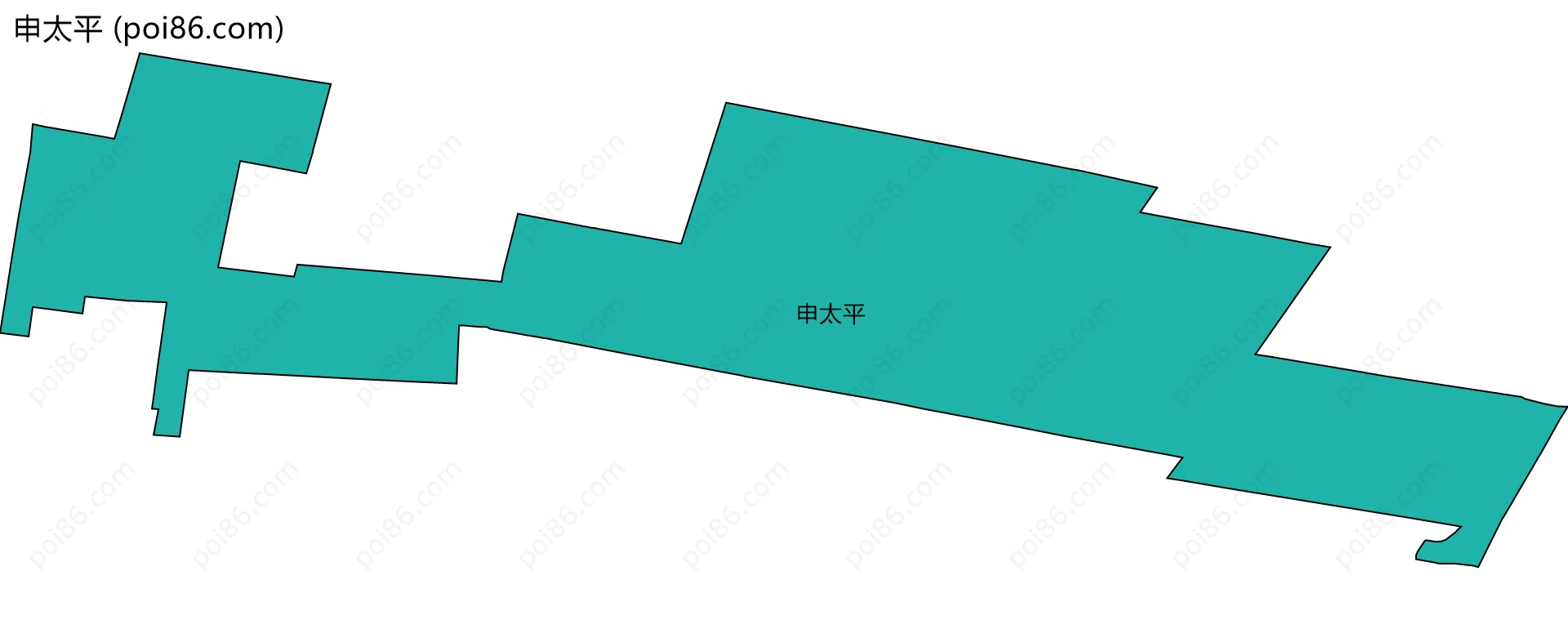 申太平边界地图
