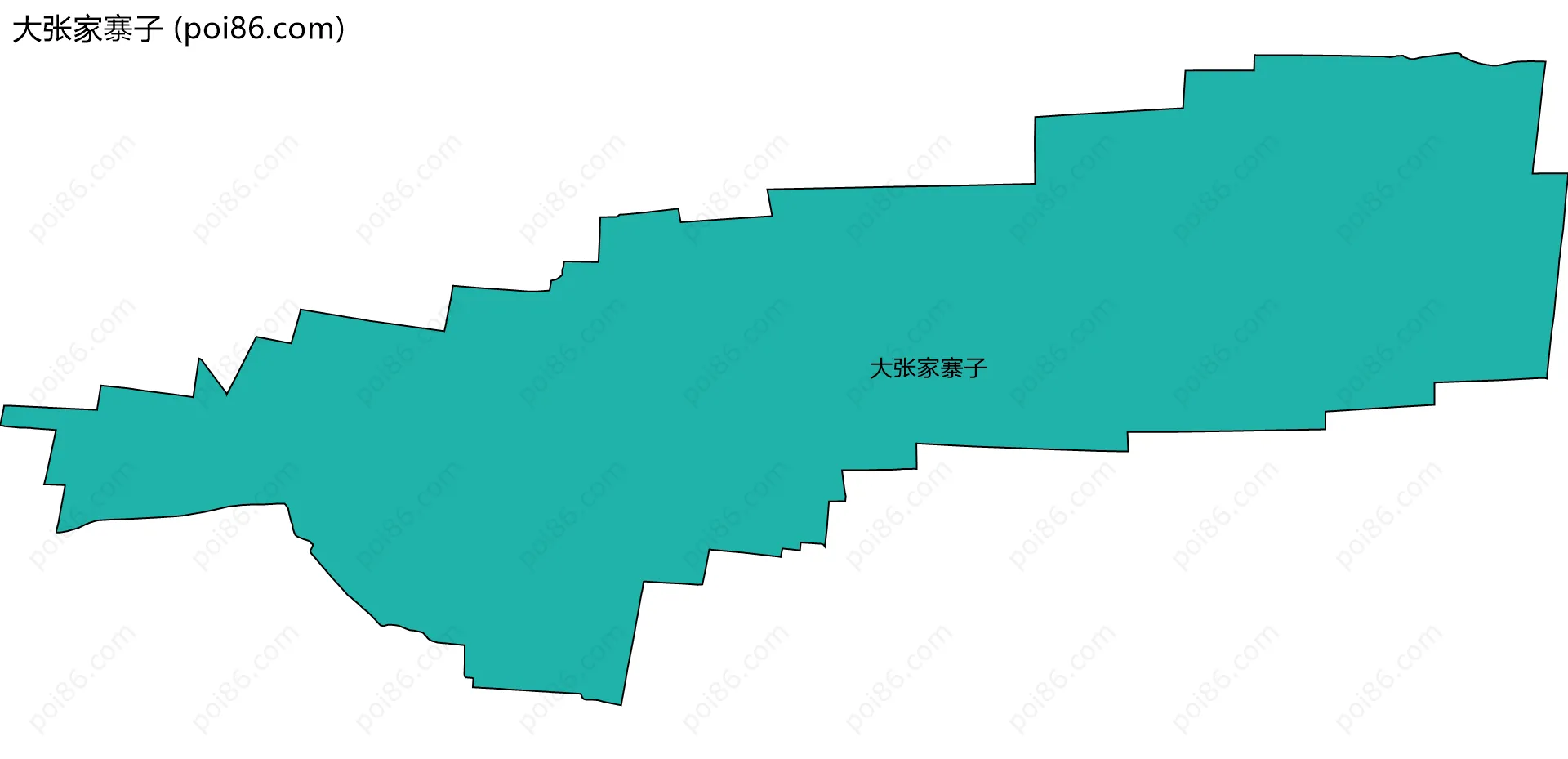 大张家寨子边界地图
