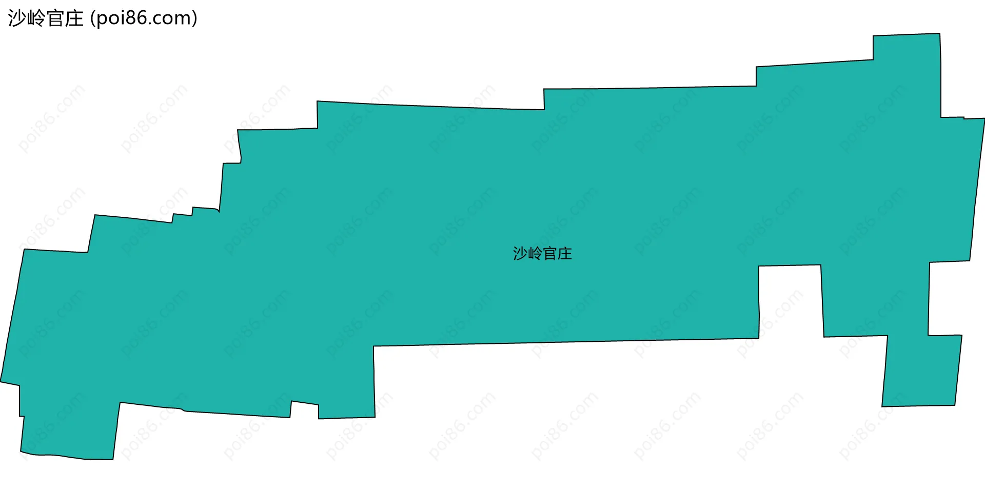 沙岭官庄边界地图