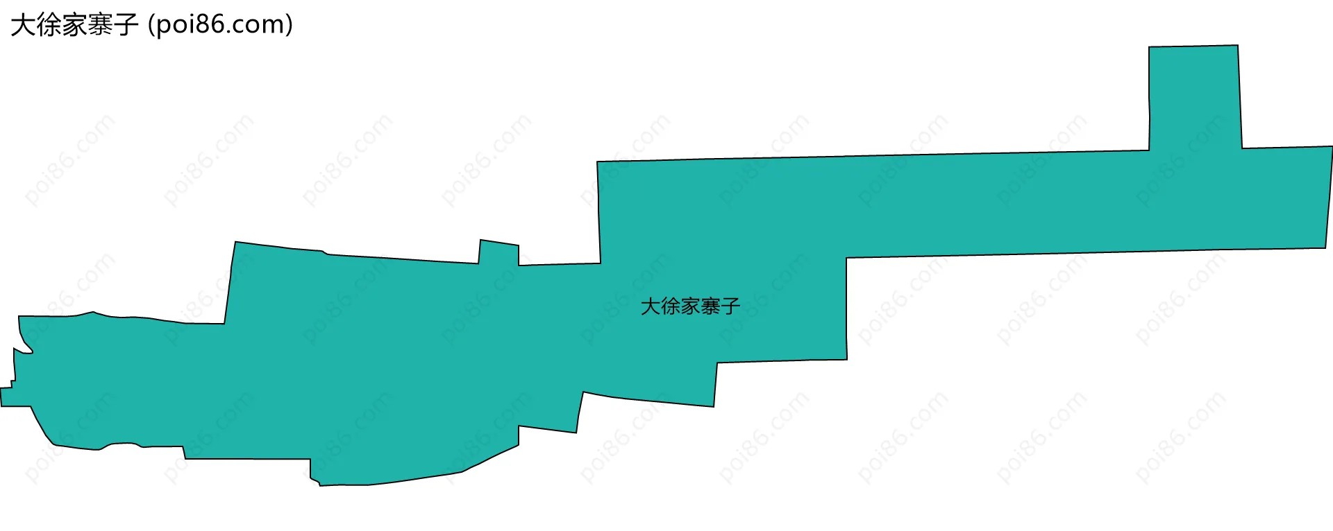 大徐家寨子边界地图