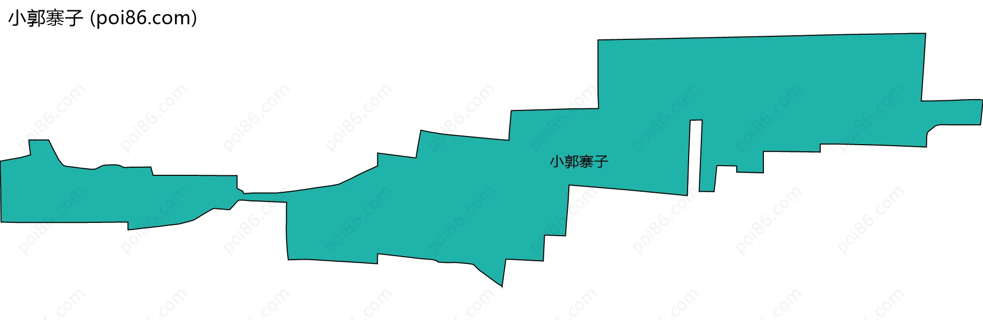 小郭寨子边界地图