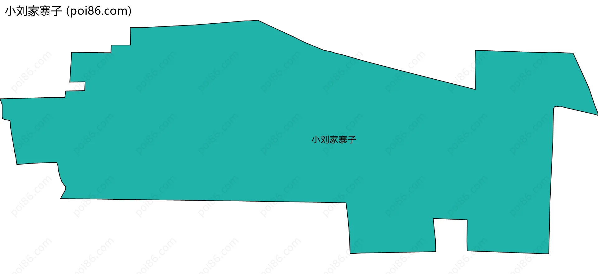 小刘家寨子边界地图