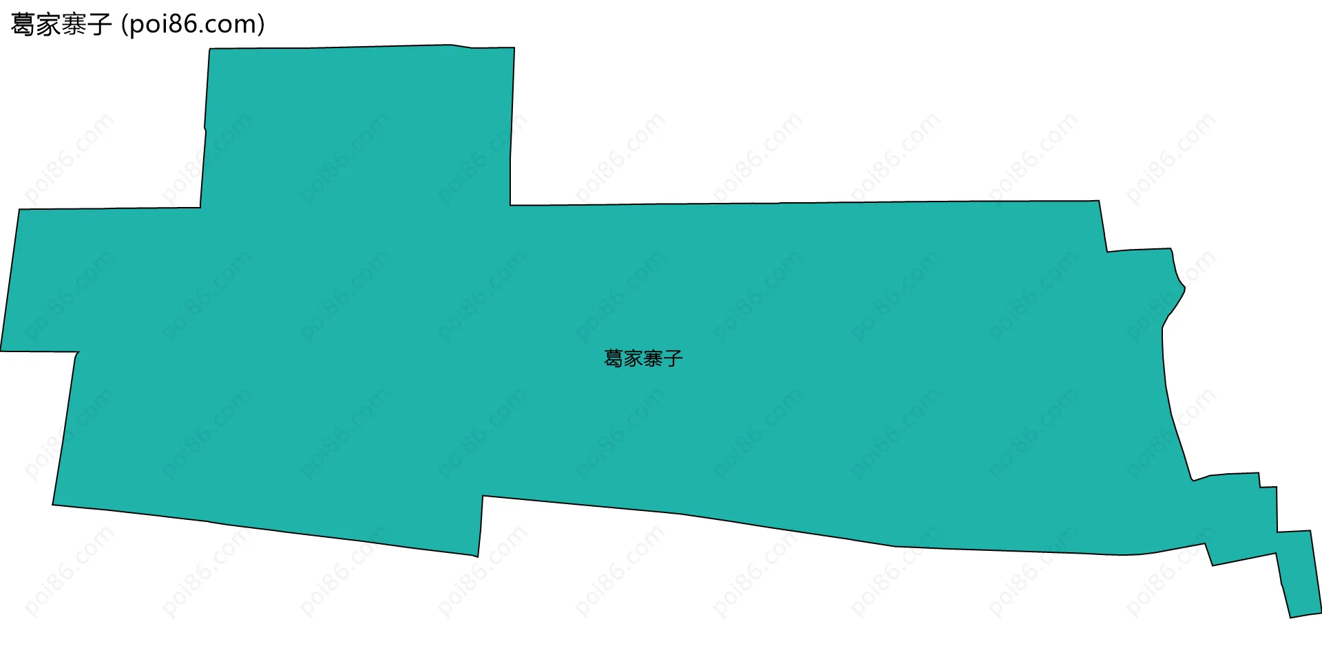 葛家寨子边界地图