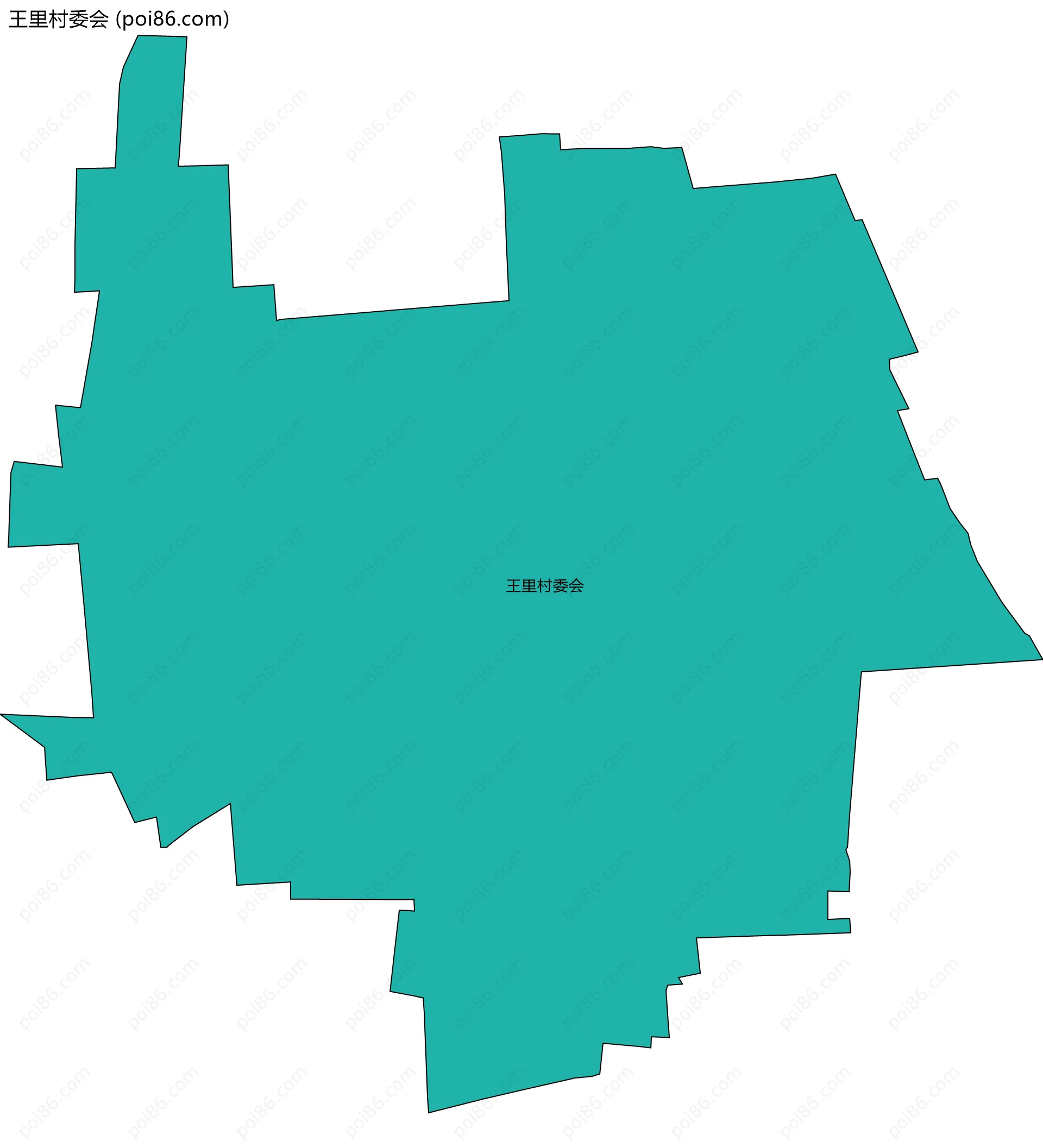 王里村委会边界地图