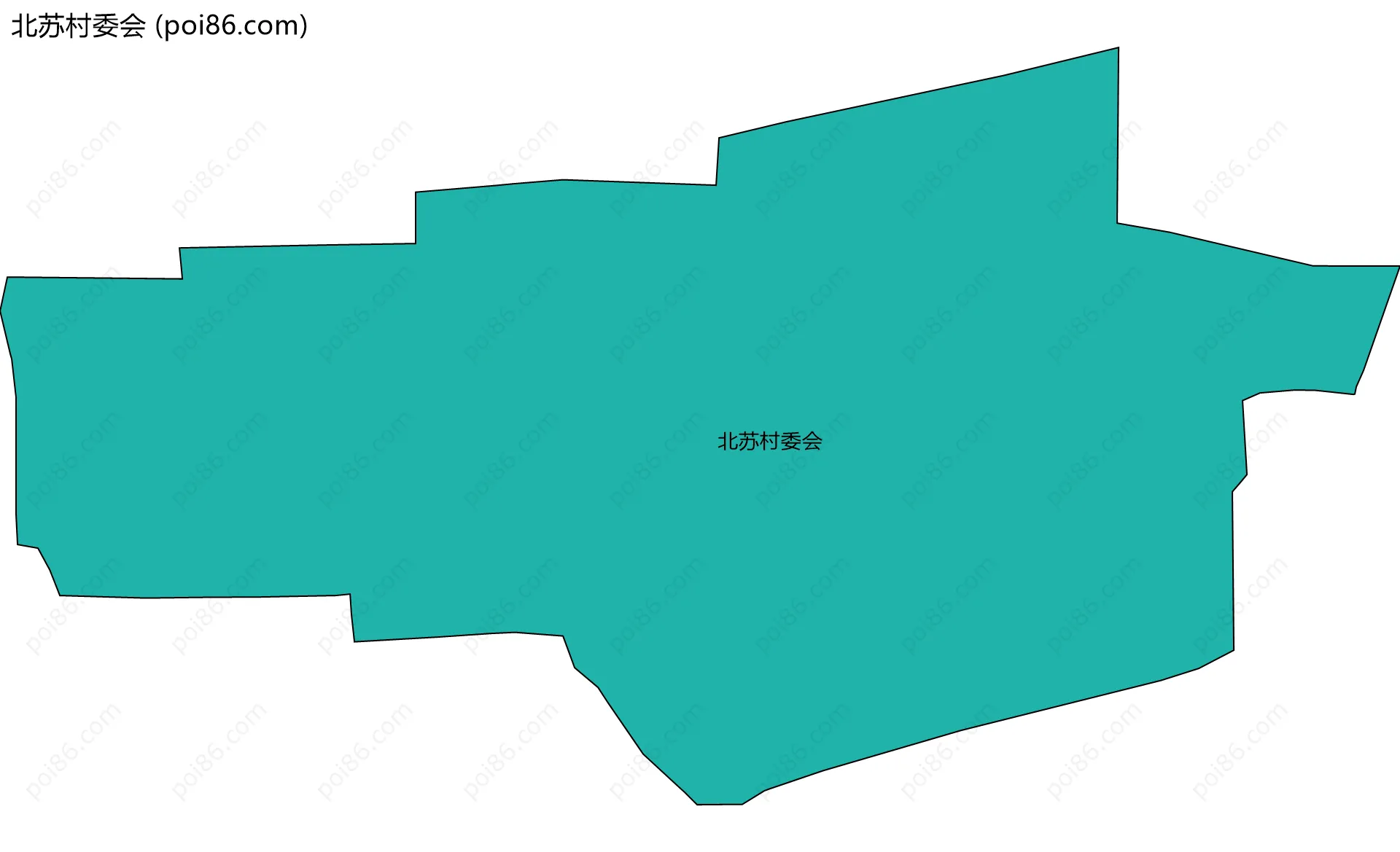 北苏村委会边界地图