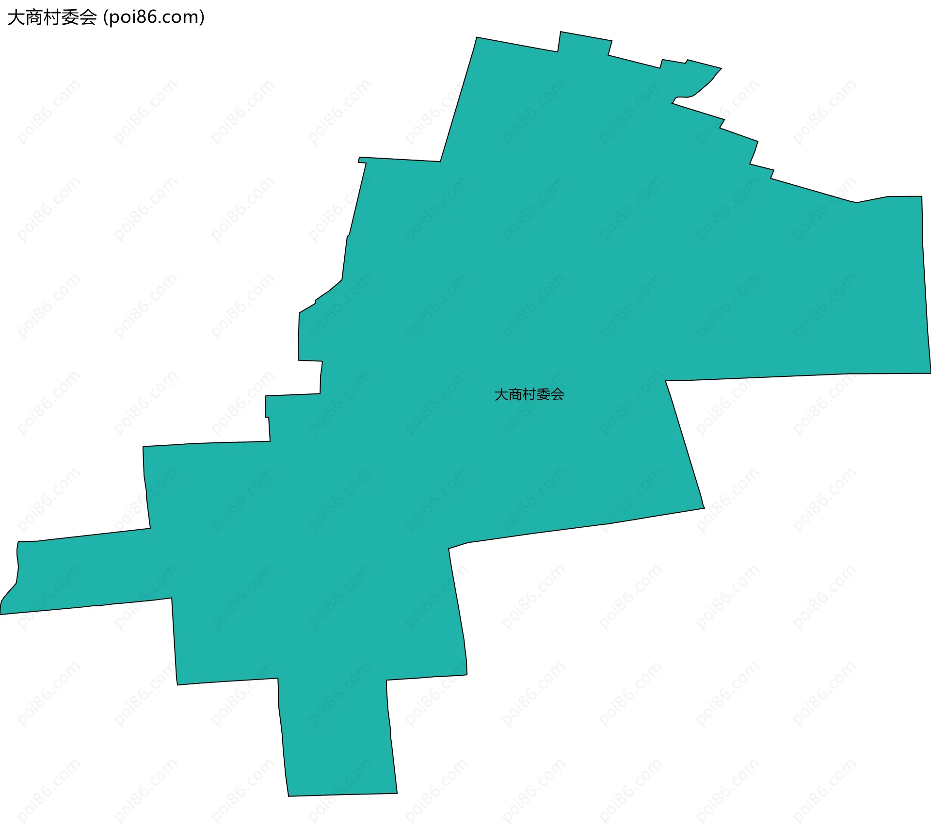 大商村委会边界地图