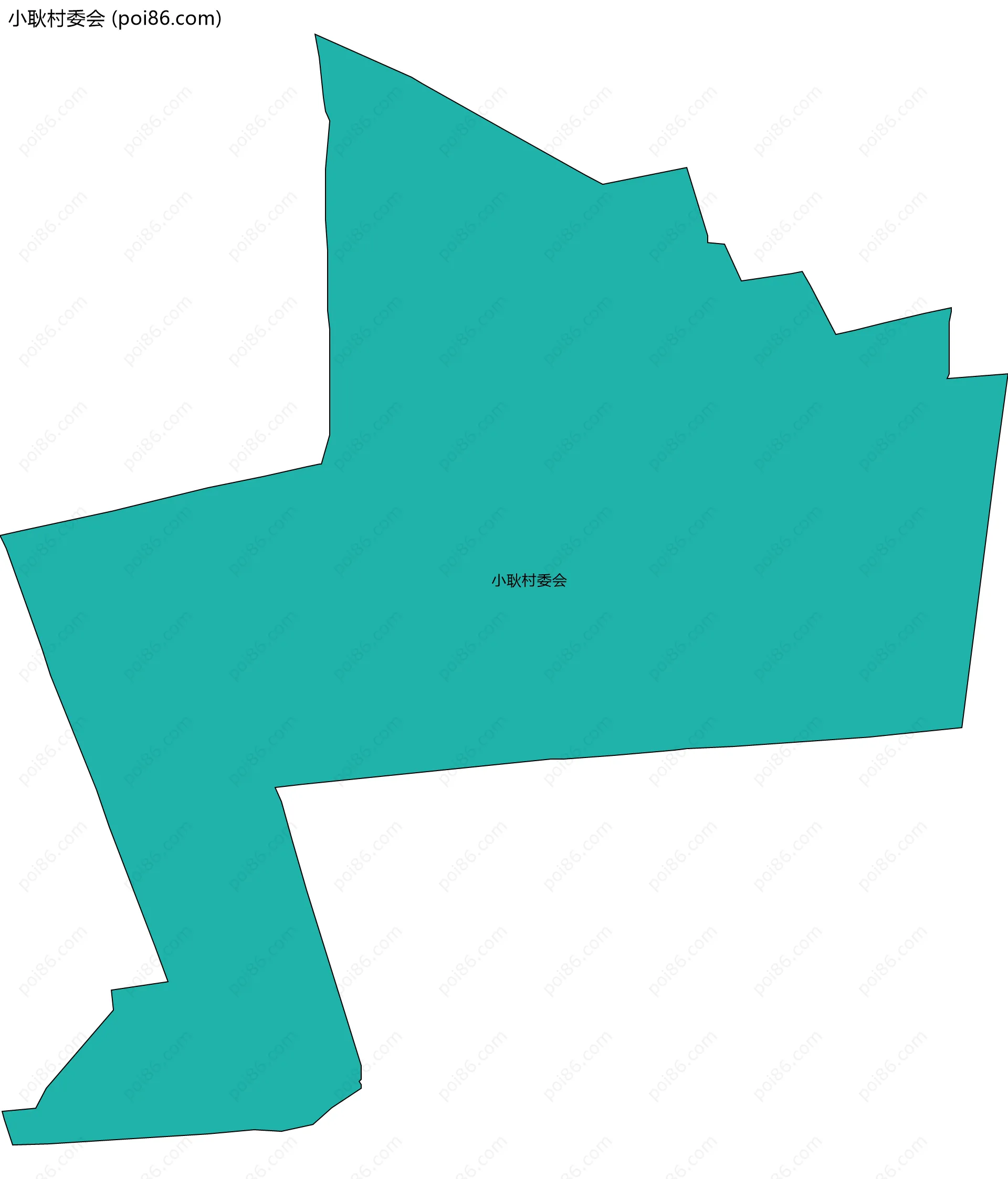 小耿村委会边界地图