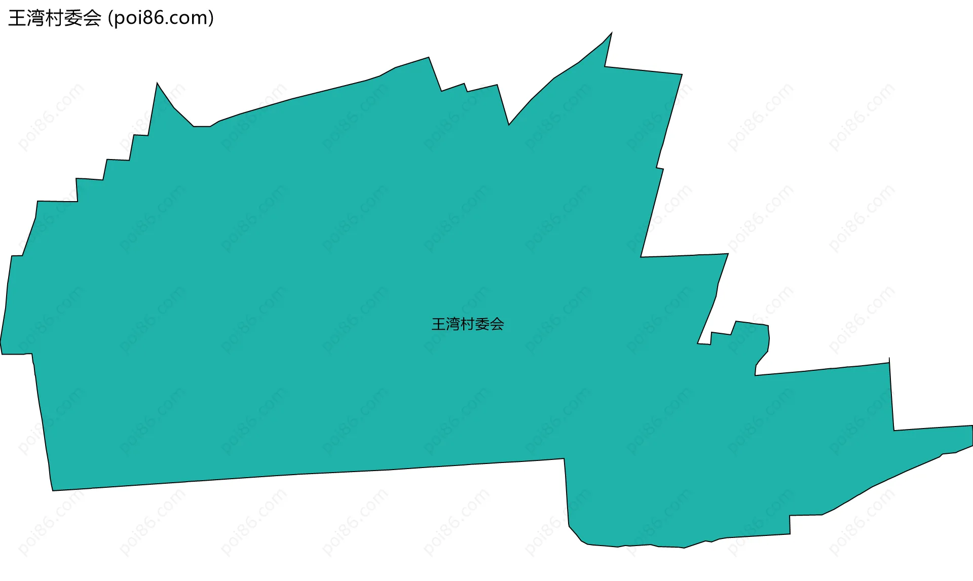 王湾村委会边界地图
