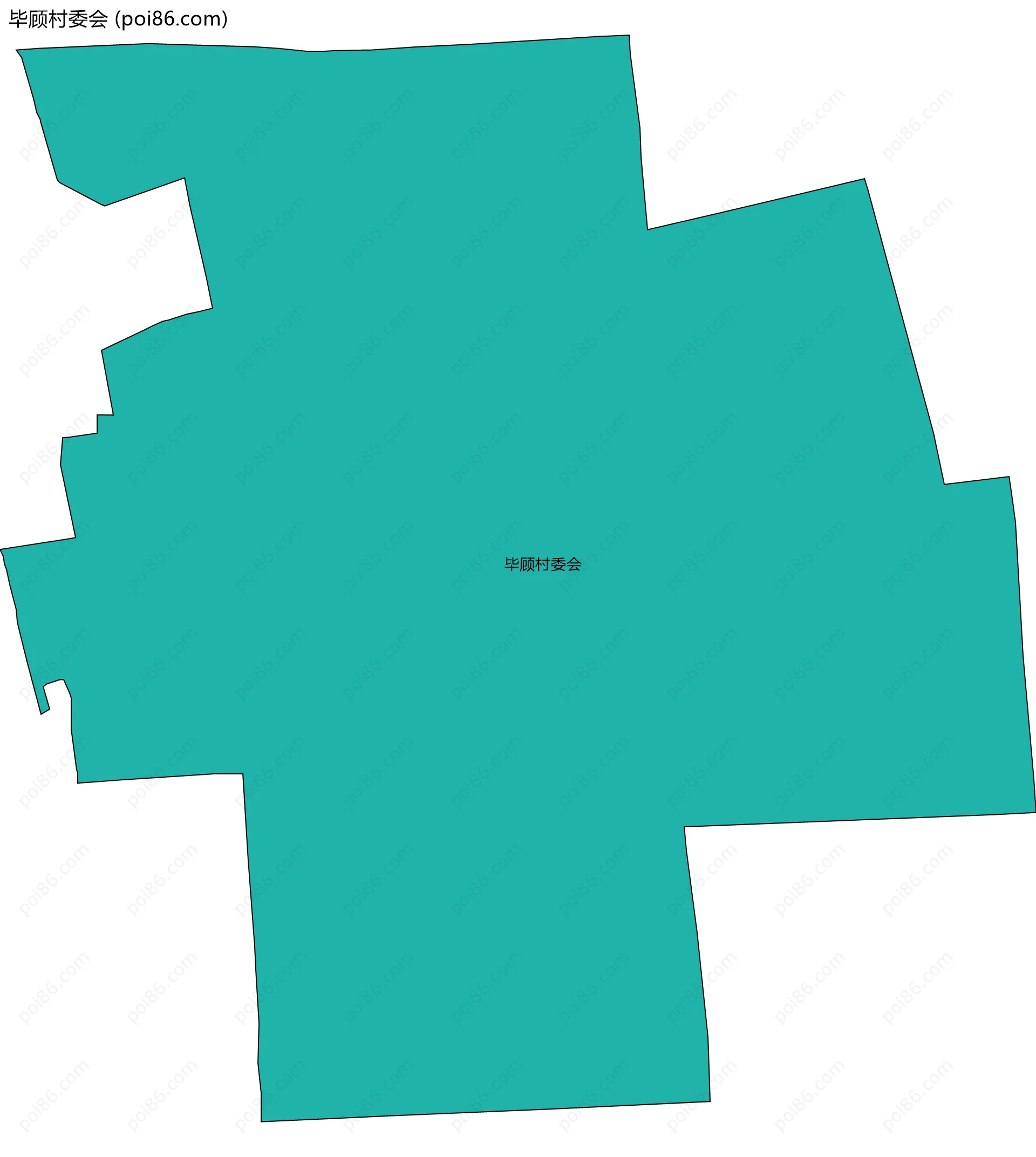 毕顾村委会边界地图