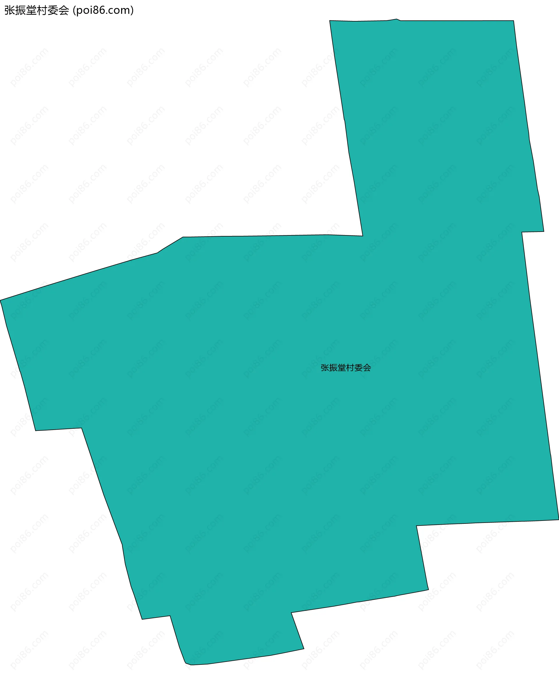 张振堂村委会边界地图