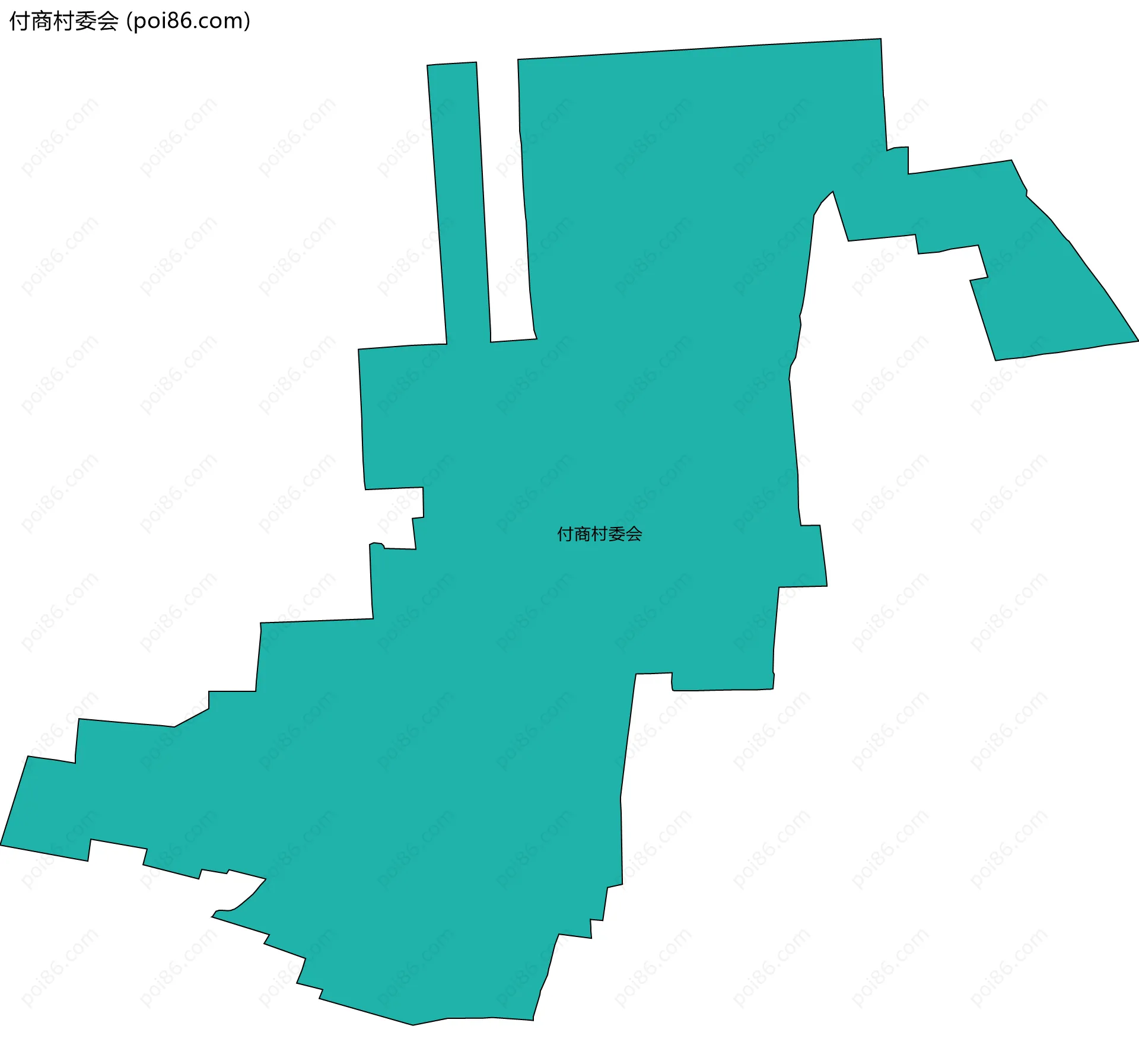 付商村委会边界地图