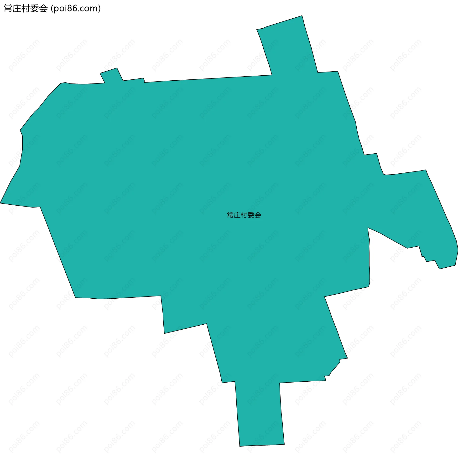 常庄村委会边界地图