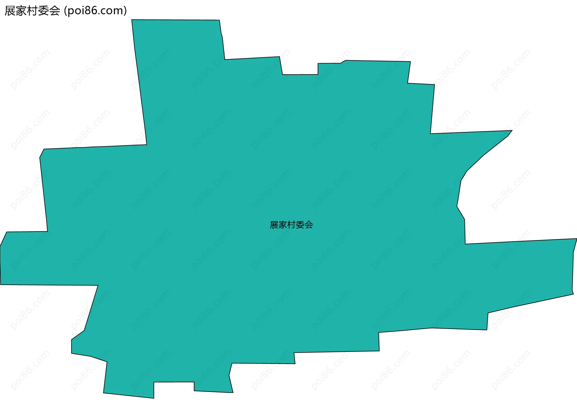 展家村委会边界地图