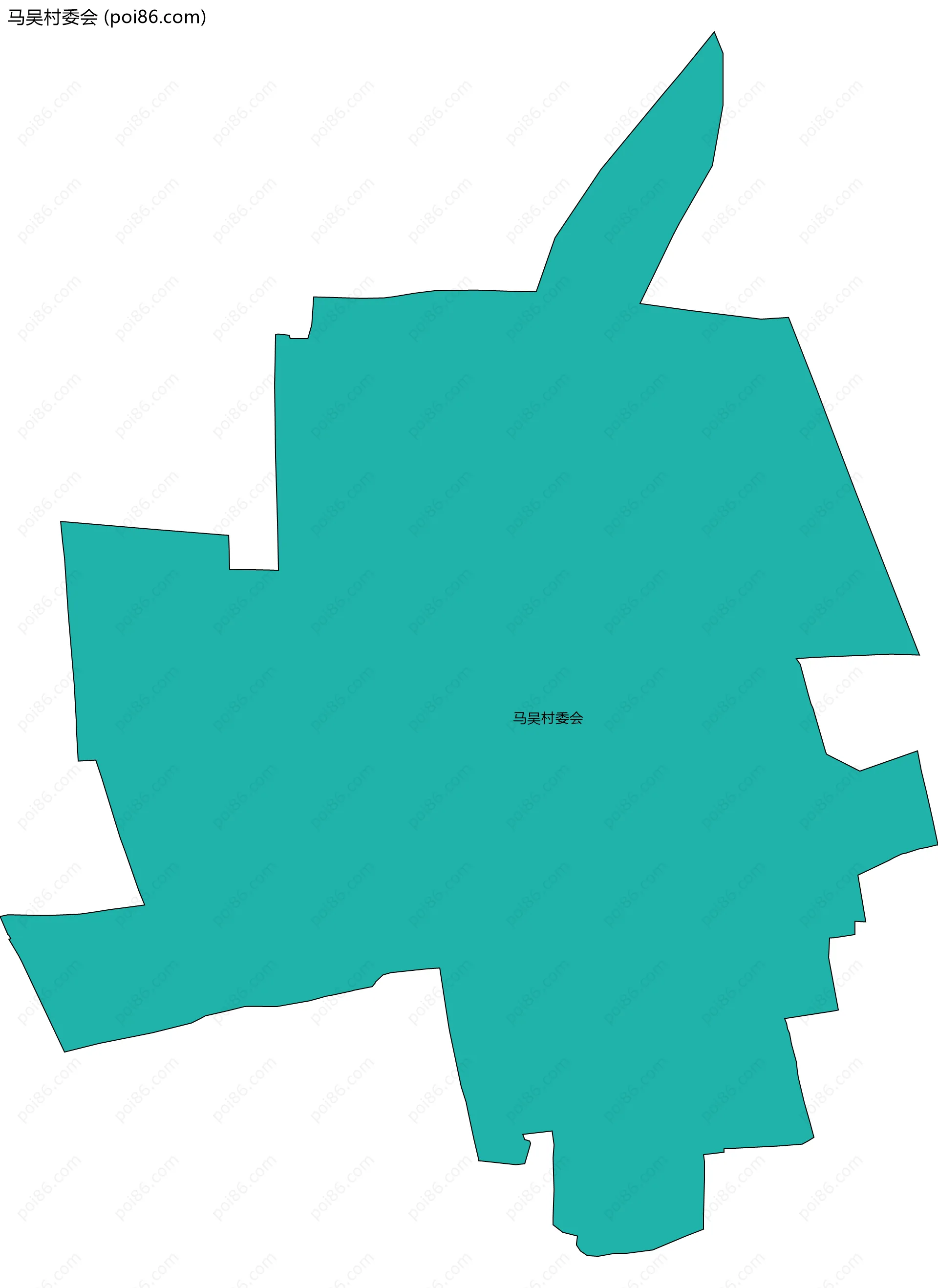 马吴村委会边界地图