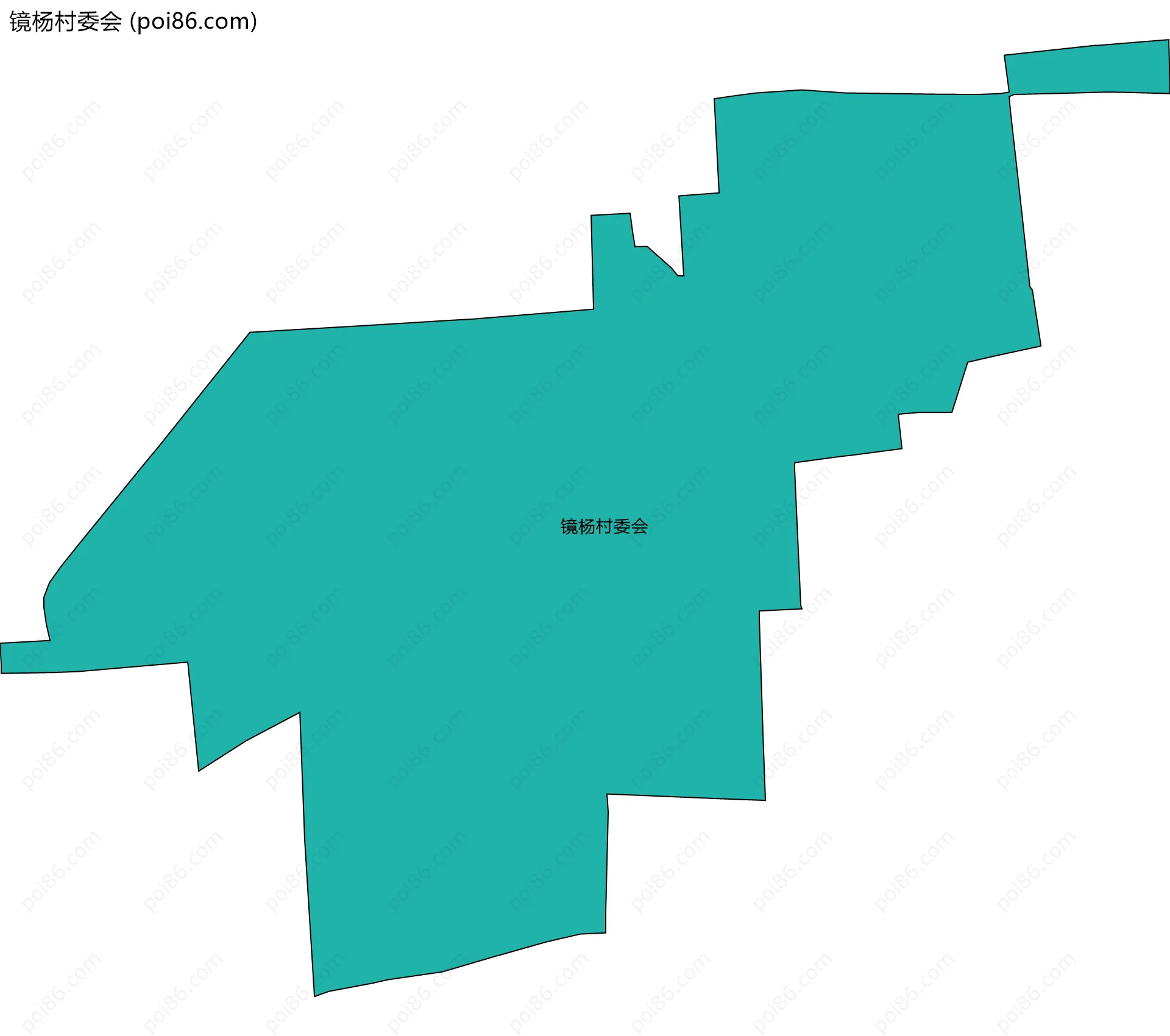 镜杨村委会边界地图