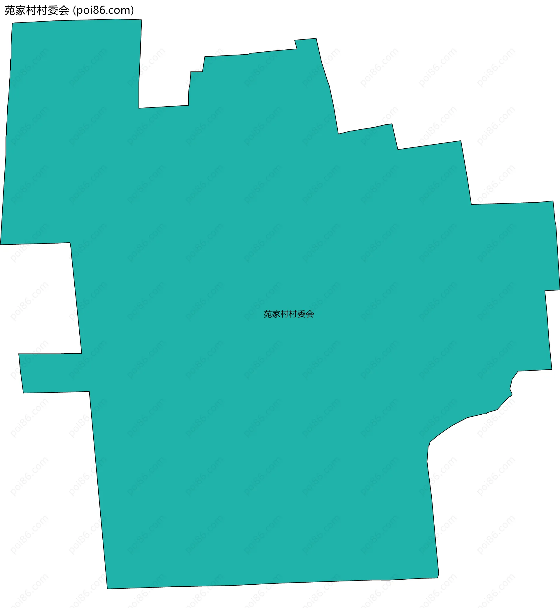 苑家村村委会边界地图