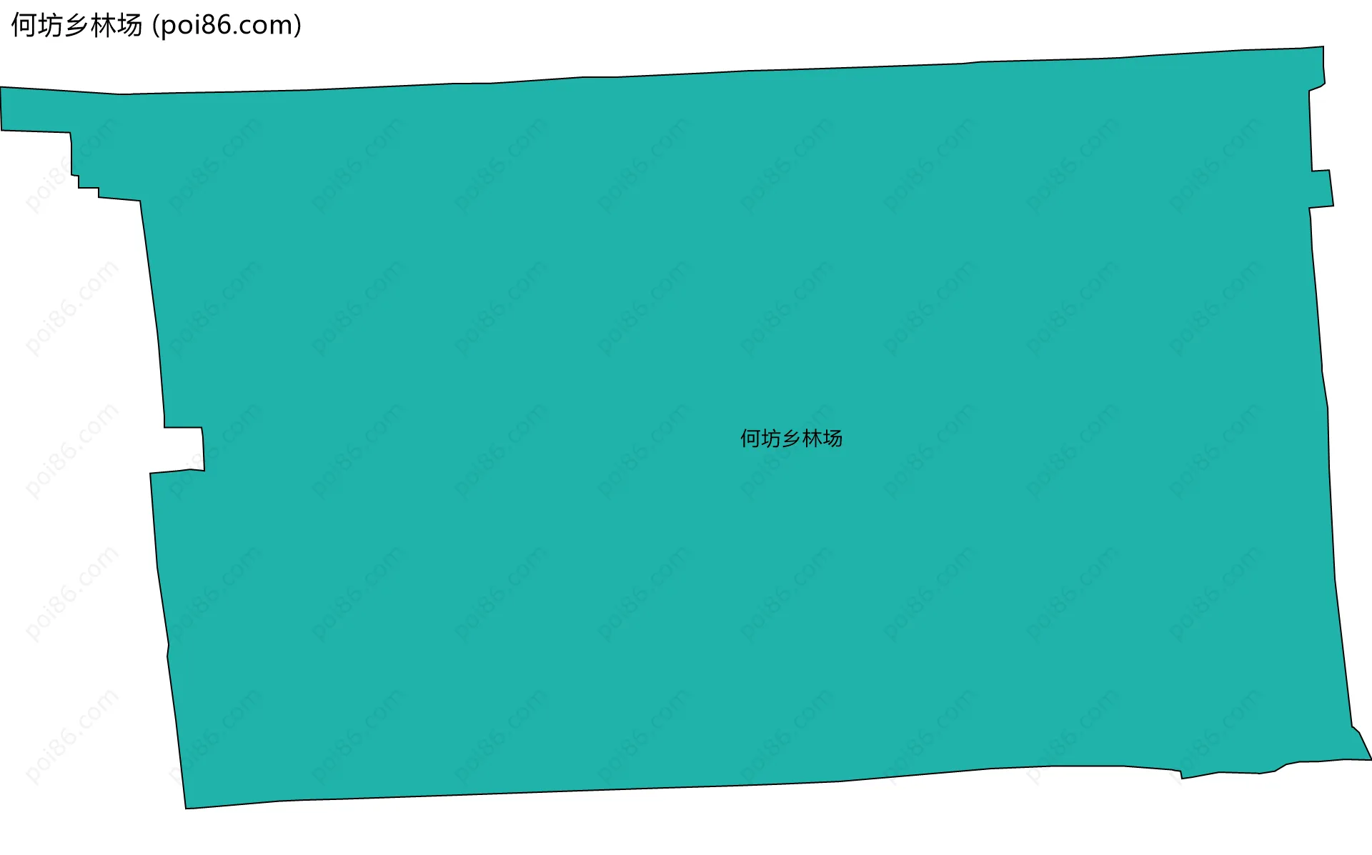 何坊乡林场边界地图