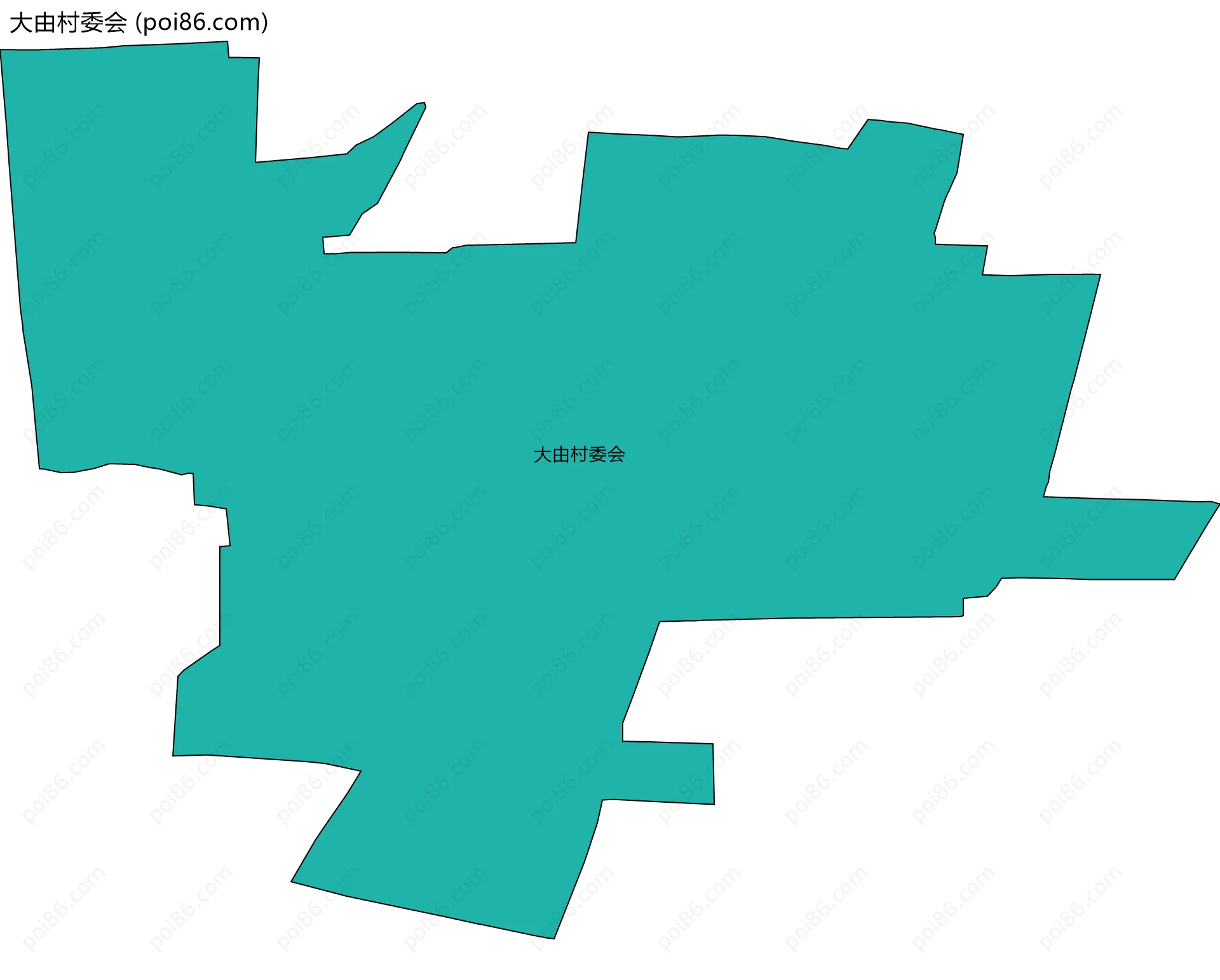 大由村委会边界地图