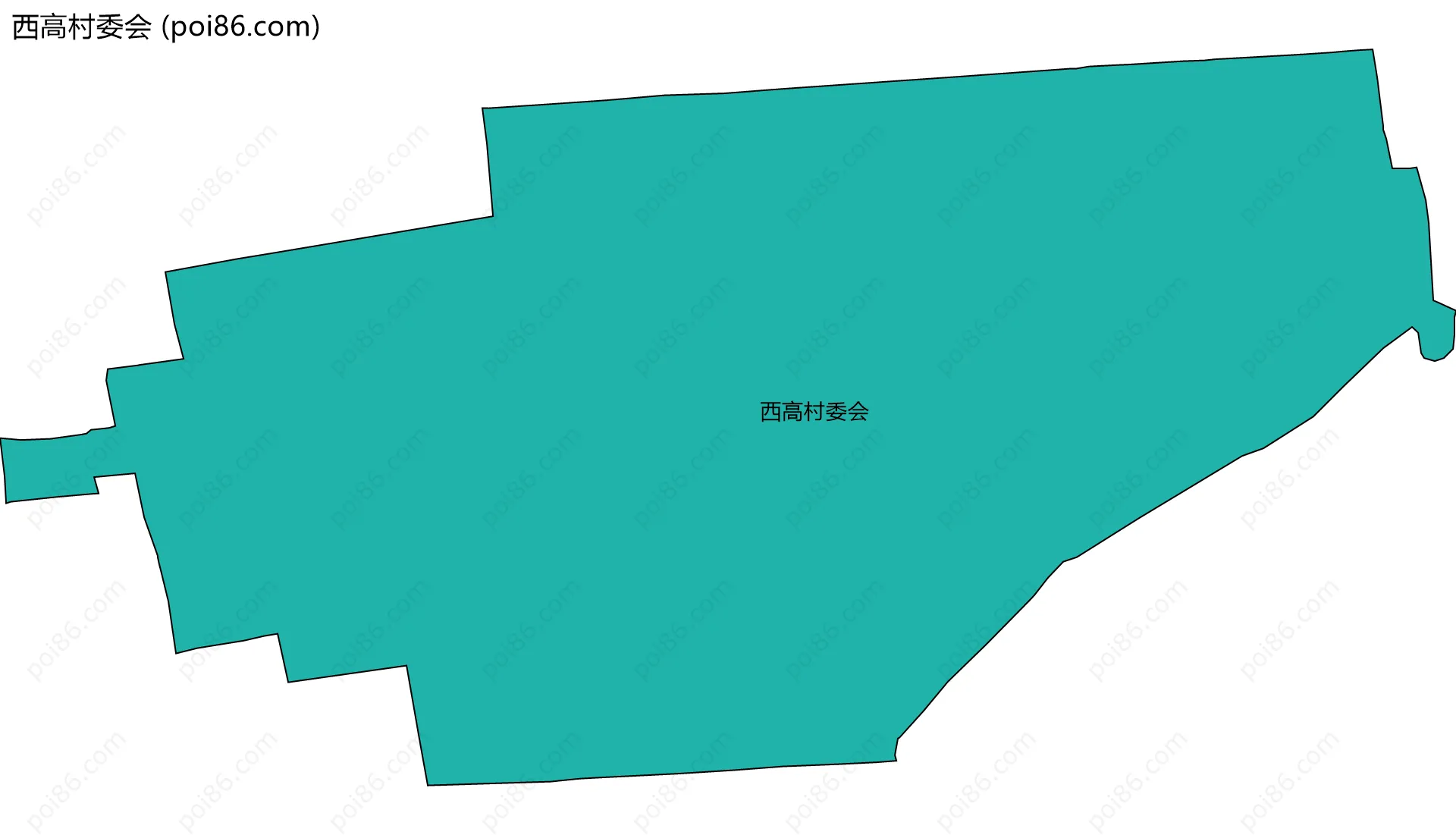 西高村委会边界地图